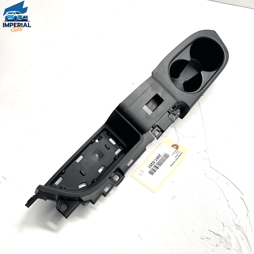 16-21 Honda Pilot Rear Left Driver Door Window Switch & Cupholder Panel Tri