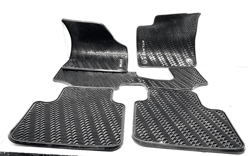 2018-2019 Volkswagen Atlas Monster Mats With Atlas Logo Set of 5 Pcs OEM