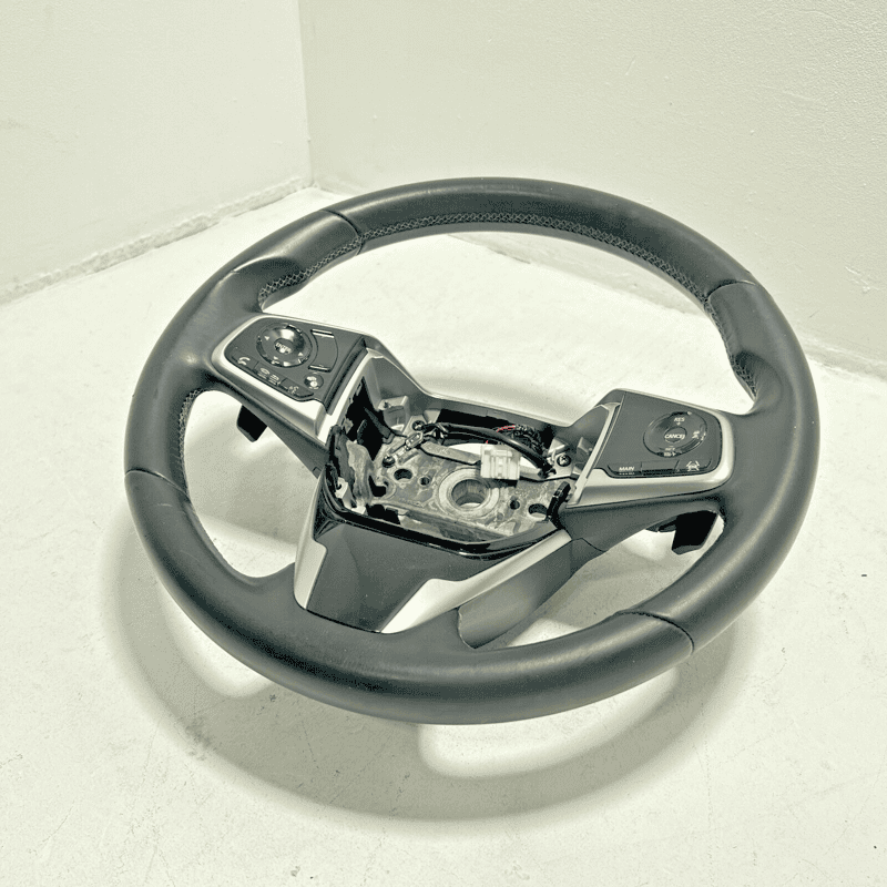 2016-2021 HONDA CIVIC LEATHER STEERING WHEEL W/ SWITCHE PADDLE SHIFTER OEM
