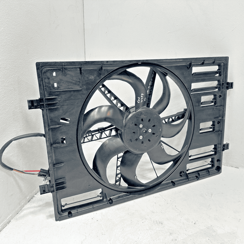 2019 - 2021 VOLKSWAGEN JETTA ENGINE RADIATOR COOLING FAN SHROUD W/ BLADE OEM