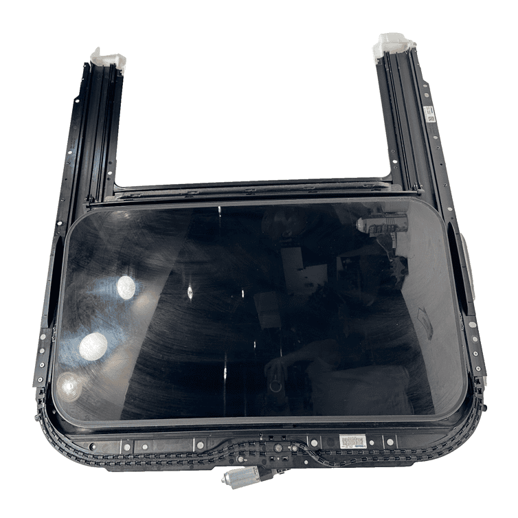 2012-2018 AUDI A6 SUNROOF FRAME WINDOW GLASS W/ MOTOR SUN SHADE OEM