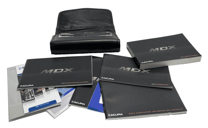 2014 Acura MDX Owner's Book Guide Booklet Manual XM Package Set W/ Case OEM
