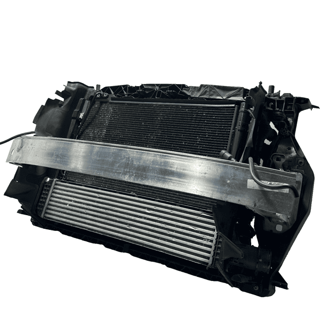 2015-2018 AUDI Q3 2.0 COMPLETE REINFORCEMENT BUMPER BAR RADIATOR FAN SHROUD OEM