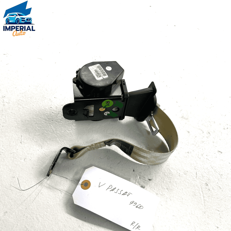 2012-19 VW Volkswagen Passat Rear Passenger Right Seat Belt Retractor  Beig