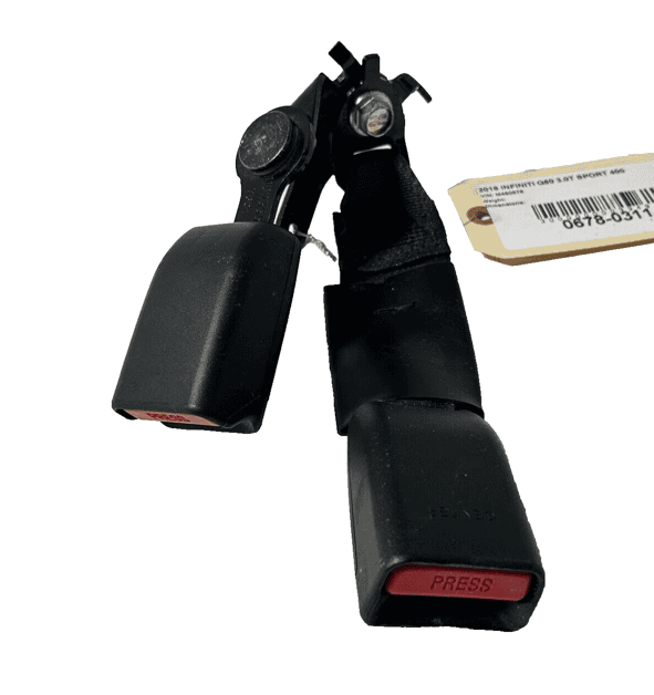 INFINITI Q50 2018-2020 REAR CENTER & DRIVER SIDE SEAT BELT SEATBELT BUCKLE OEM