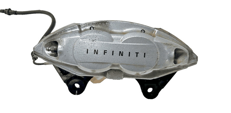 2014-2020 Infiniti Q50 AWD Front Passenger Side Akebono Brake Caliper OEM Silver