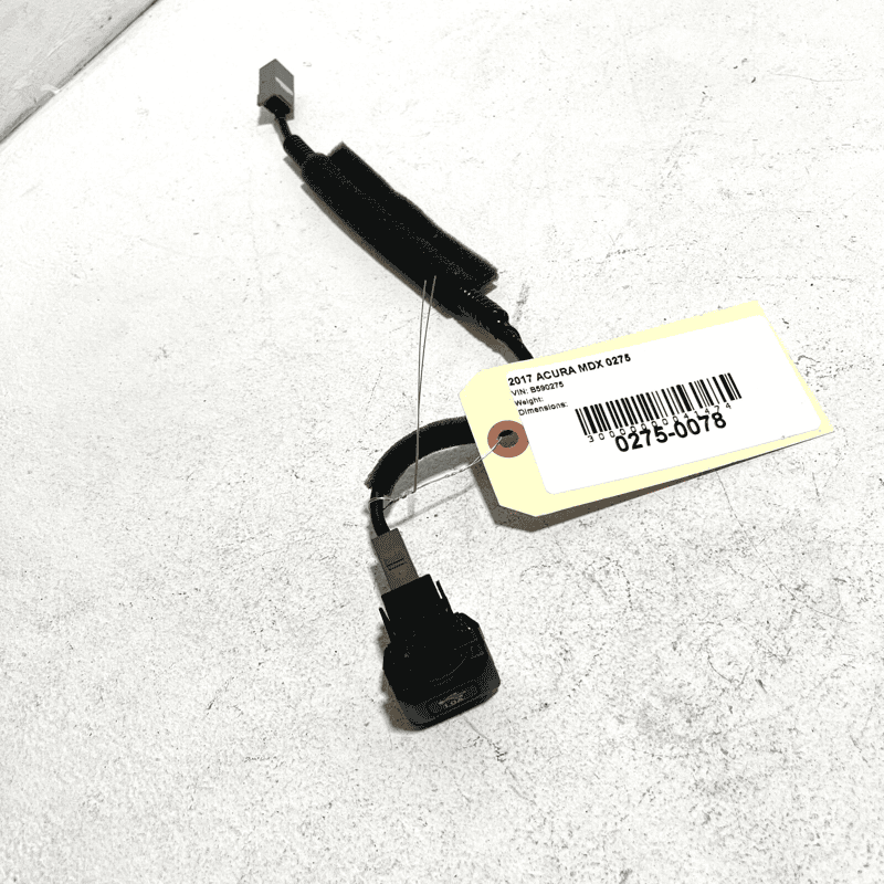 Center Console USB Port W/ Connector Cable Wire Wiring Acura MDX 2017 OEM