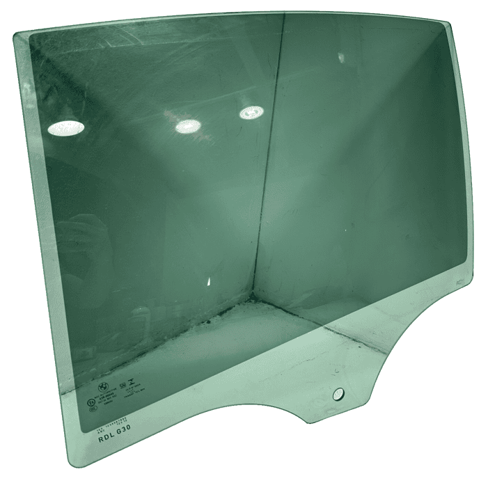 2018-2020 BMW 530e Rear Left Driver Side Door Window Glass OEM