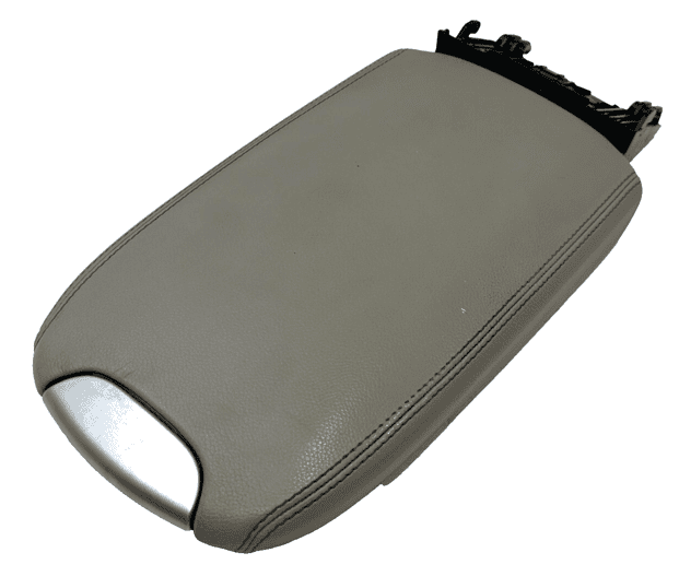 2007-12 Mercedes GL450 Center Console Storage Cover Leather Armrest Lid OEM Gray