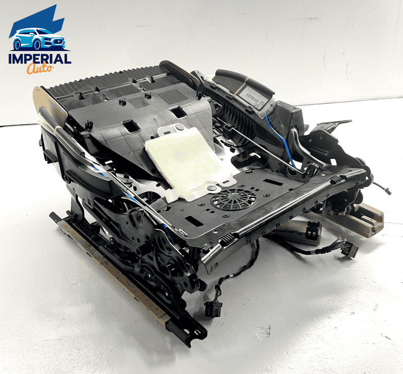 11-18 Audi A8 FRONT PASSENGER SEAT LOWER FRAME & MOTOR & SEAT SIDE SUPPORT OEM
