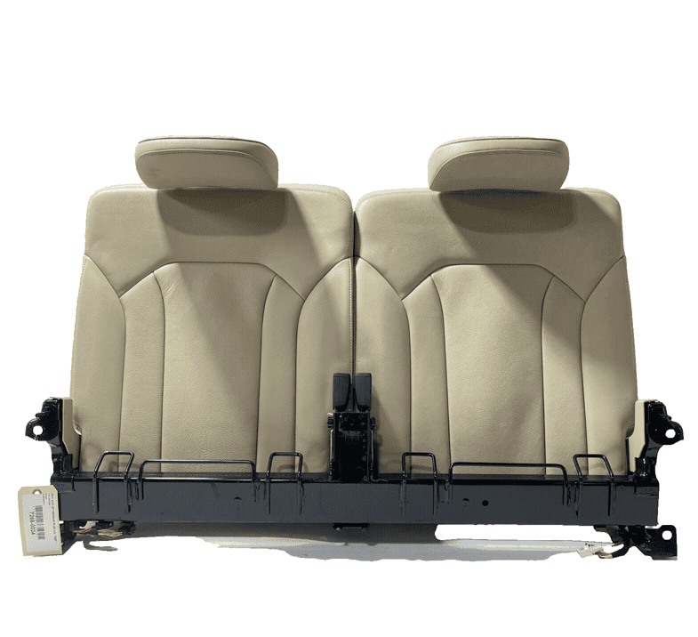 2017-2019 AUDI Q7 REAR 3RD ROW SEAT UPPER CUSHION W/ HEADRESTS & FRAME OEM BEIGE