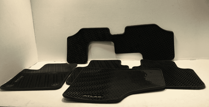 2020-2024 VOLKSWAGEN ATLAS ALL WEATHER FLOOR RUBBER COVER MAT SET OF 5 PCS OEM