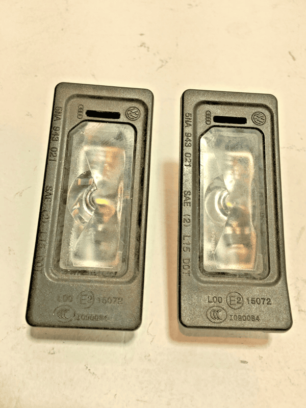 AUDI A6 Q3 REAR LEFT OR RIGHT LICENSE PLATE LIGHT LAMP 2015-18 SET OF 2 PCS OEM