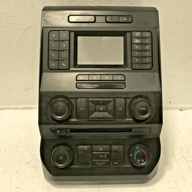 FORD F150 DASHBOARD FACE RADIO CLIMATE CONTROL SWITCH PANEL BEZEL 2018 OEM