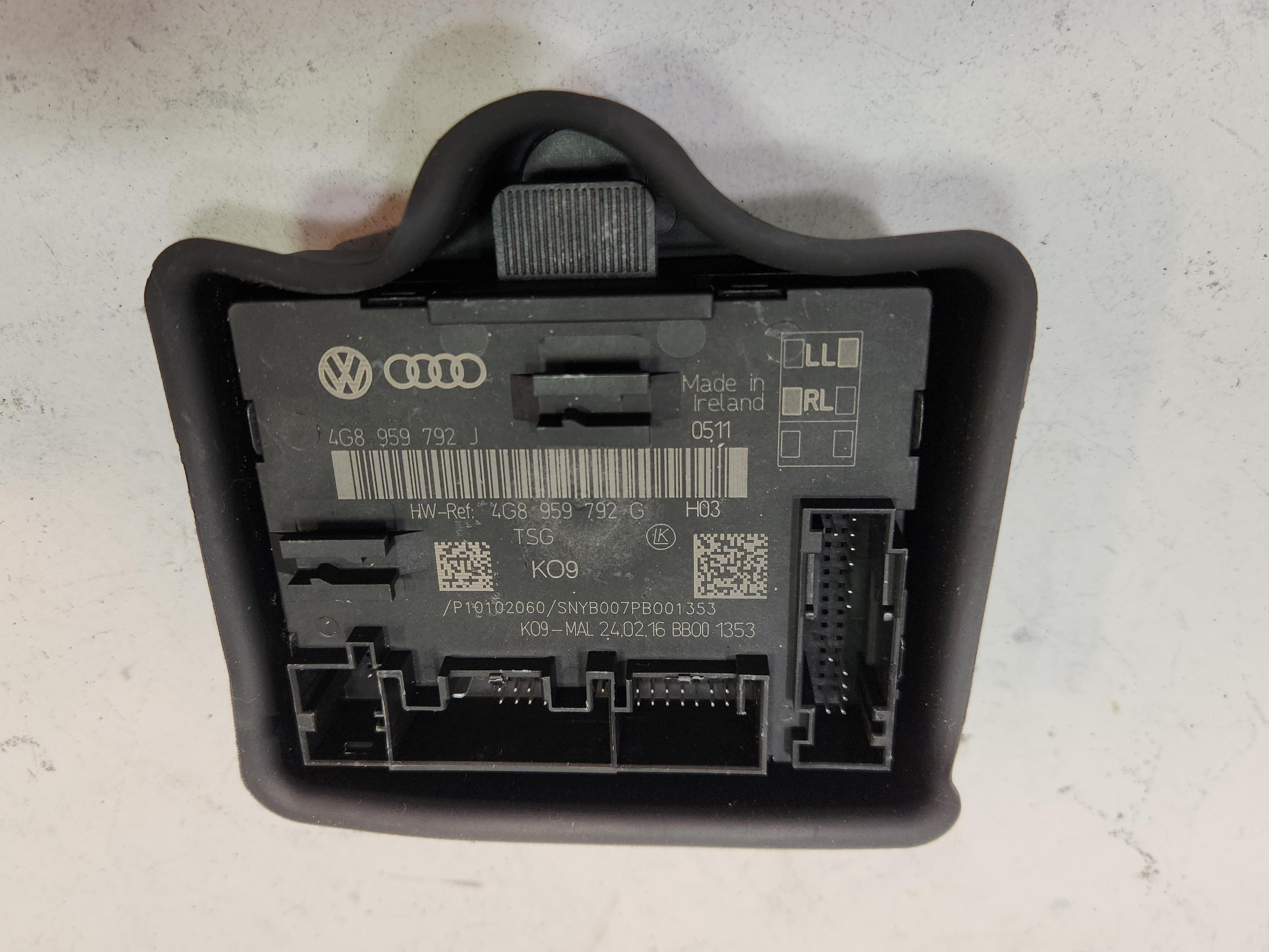 2013-2018 AUDI S6 FRONT RIGHT PASSENGER SIDE DOOR CONTROL MODULE W/ COVER OEM