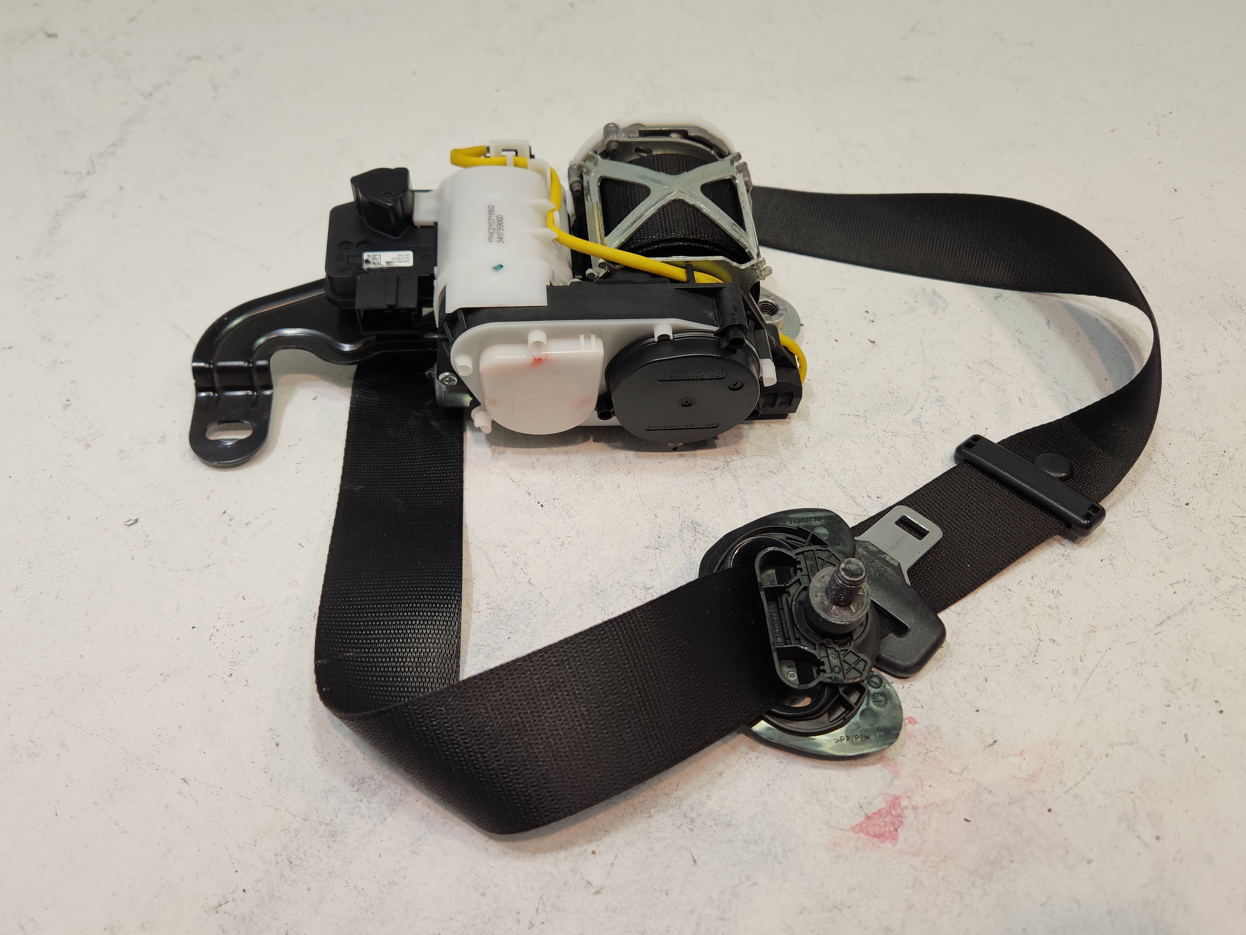 18-23 BMW 530E G30 SEDAN FRONT RIGHT PASSENGER SIDE SEAT BELT SEATBELT BLACK OEM