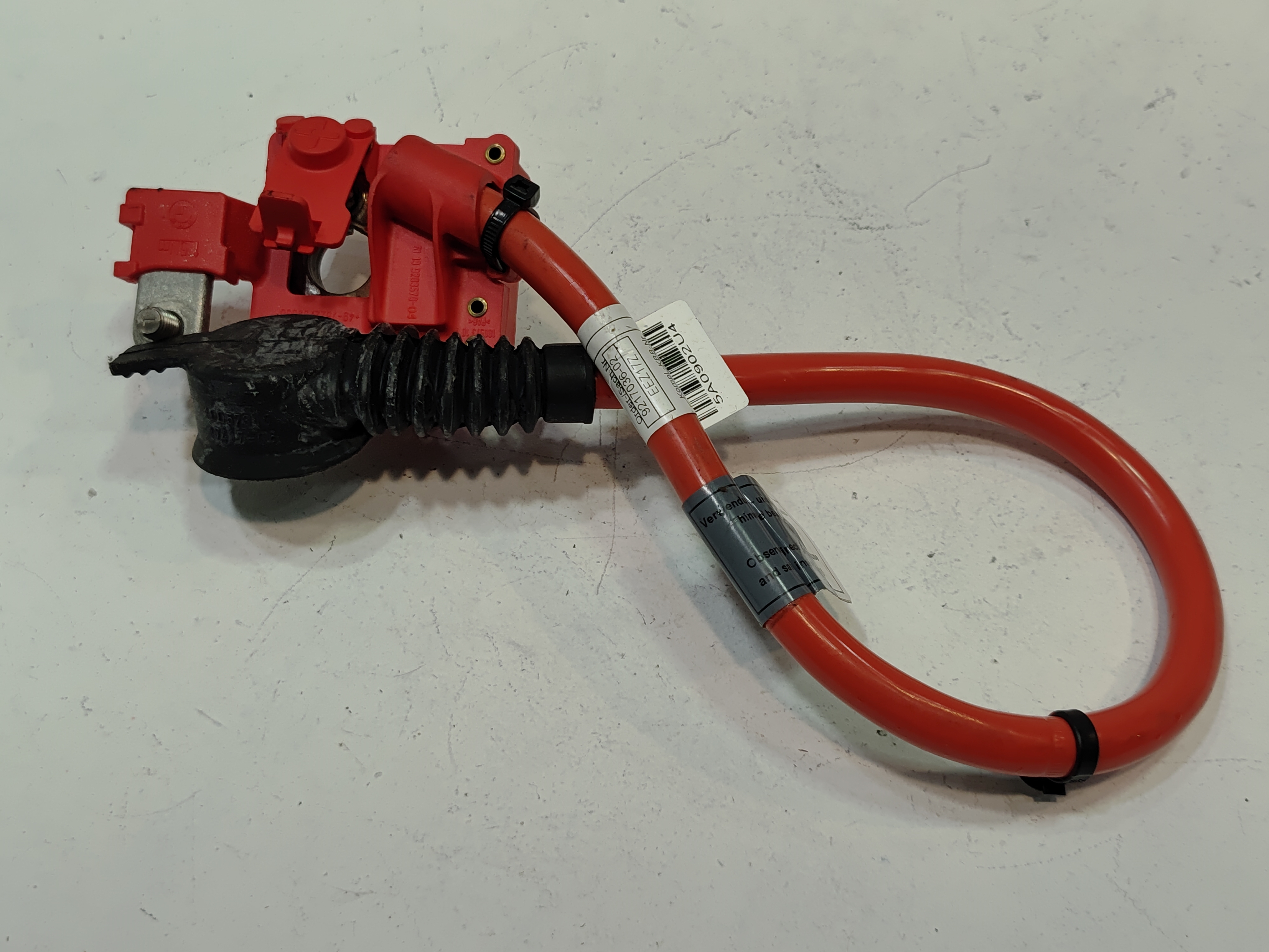 2011-2016 BMW 550I F10 Rear Battery Plus Pole Terminal Positive Red Cable OEM