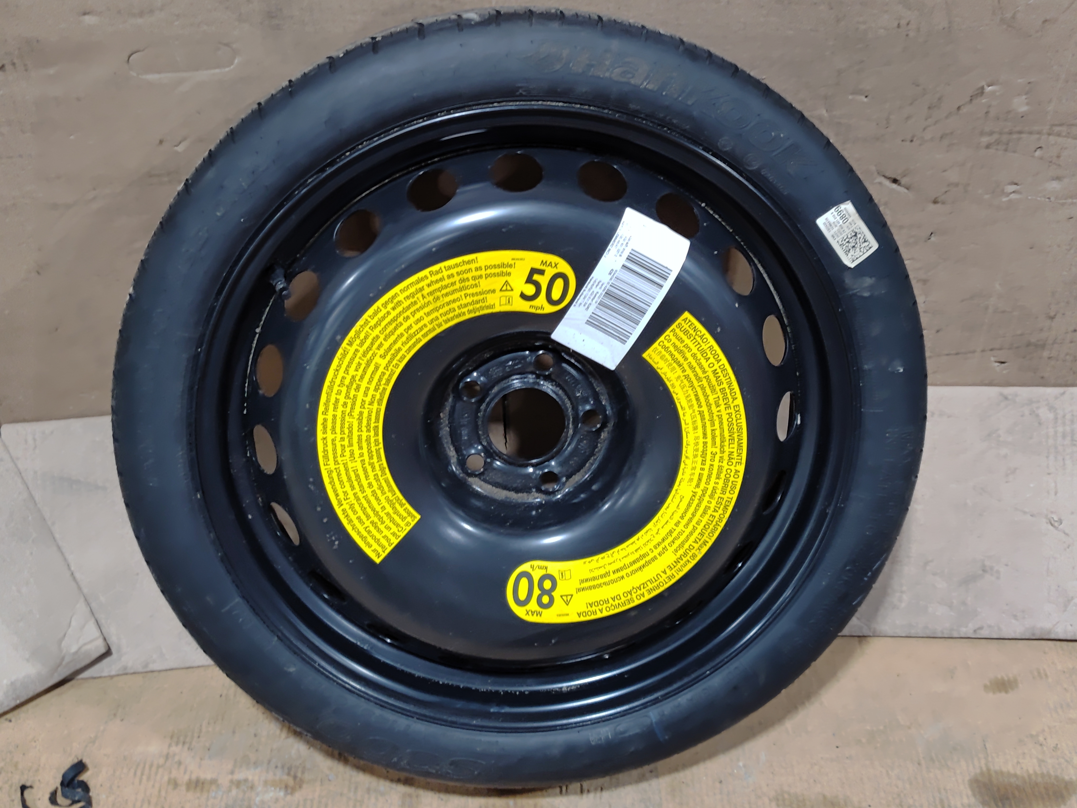 2012-2018 AUDI A6 Quatro Emergency Spare Tire Wheel R20 145/60 OEM