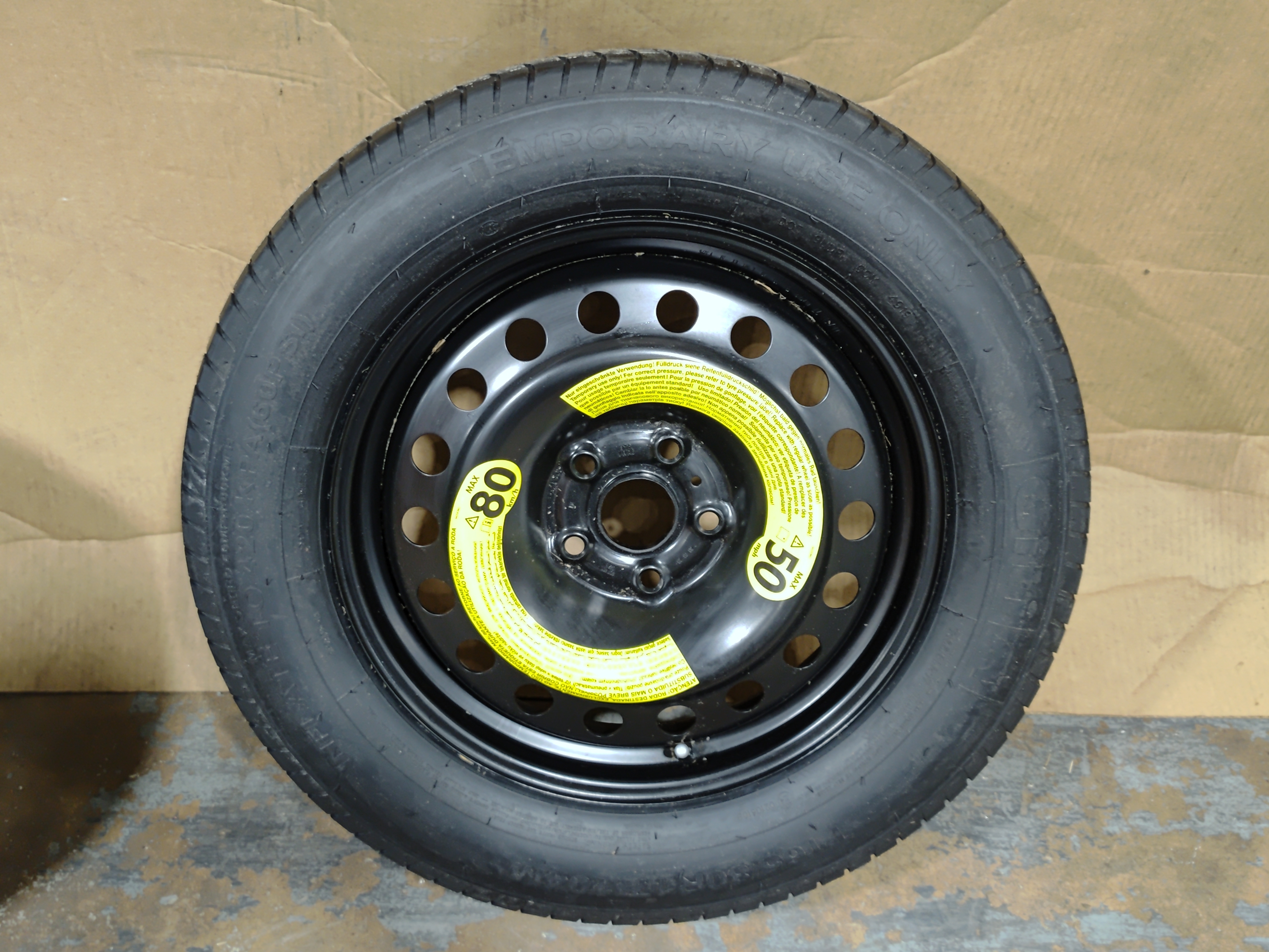 2018 - 2025 VOLSKWAGEN ATLAS SPARE EMERGENCY TIRE WHEEL RIM T165/80 R17 OEM