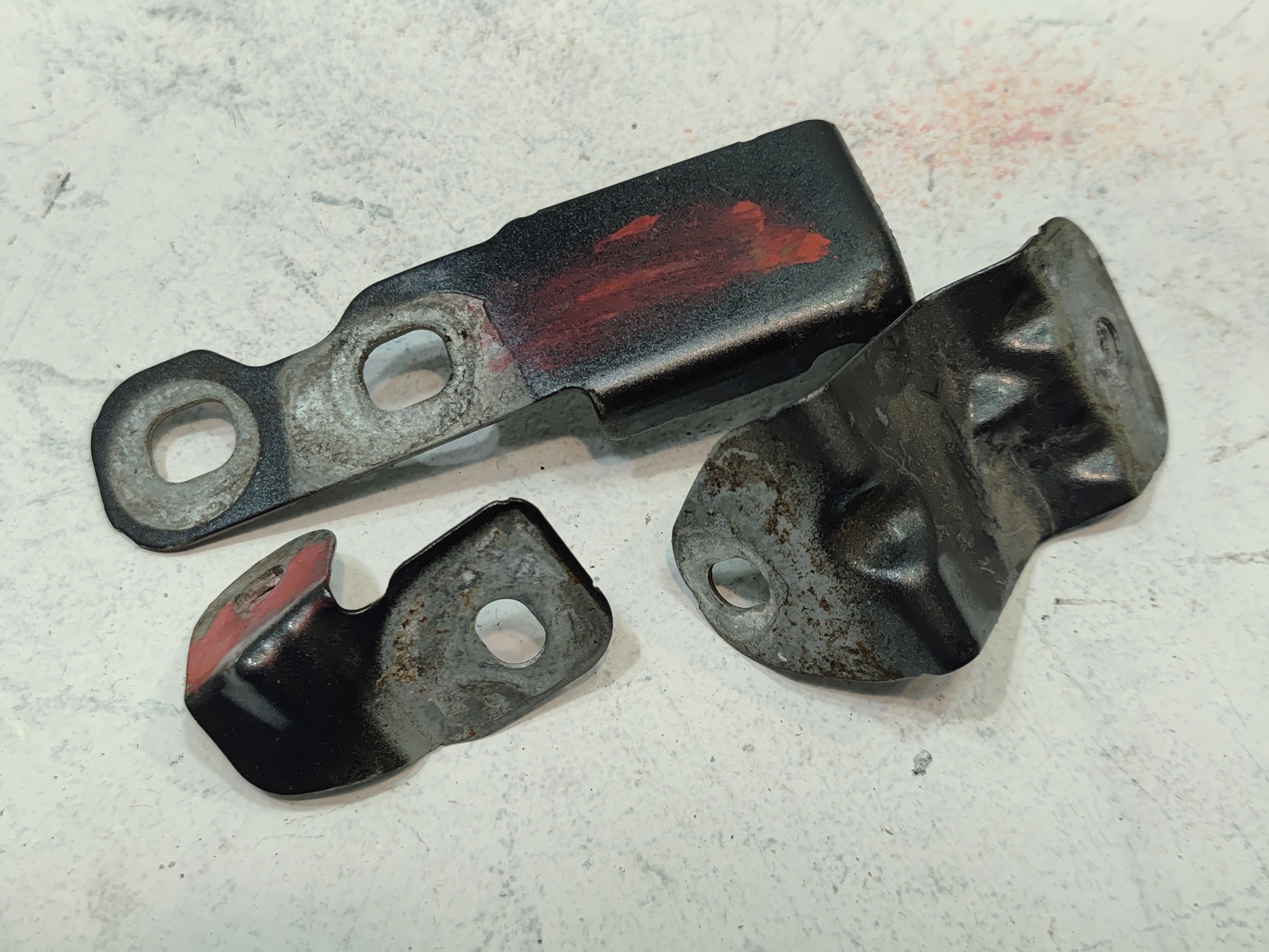 2018-24 AUDI A5 S5 FRONT LEFT DRIVER SIDE FENDER MOUNT BRACKETS SET OF 3 PCS OEM
