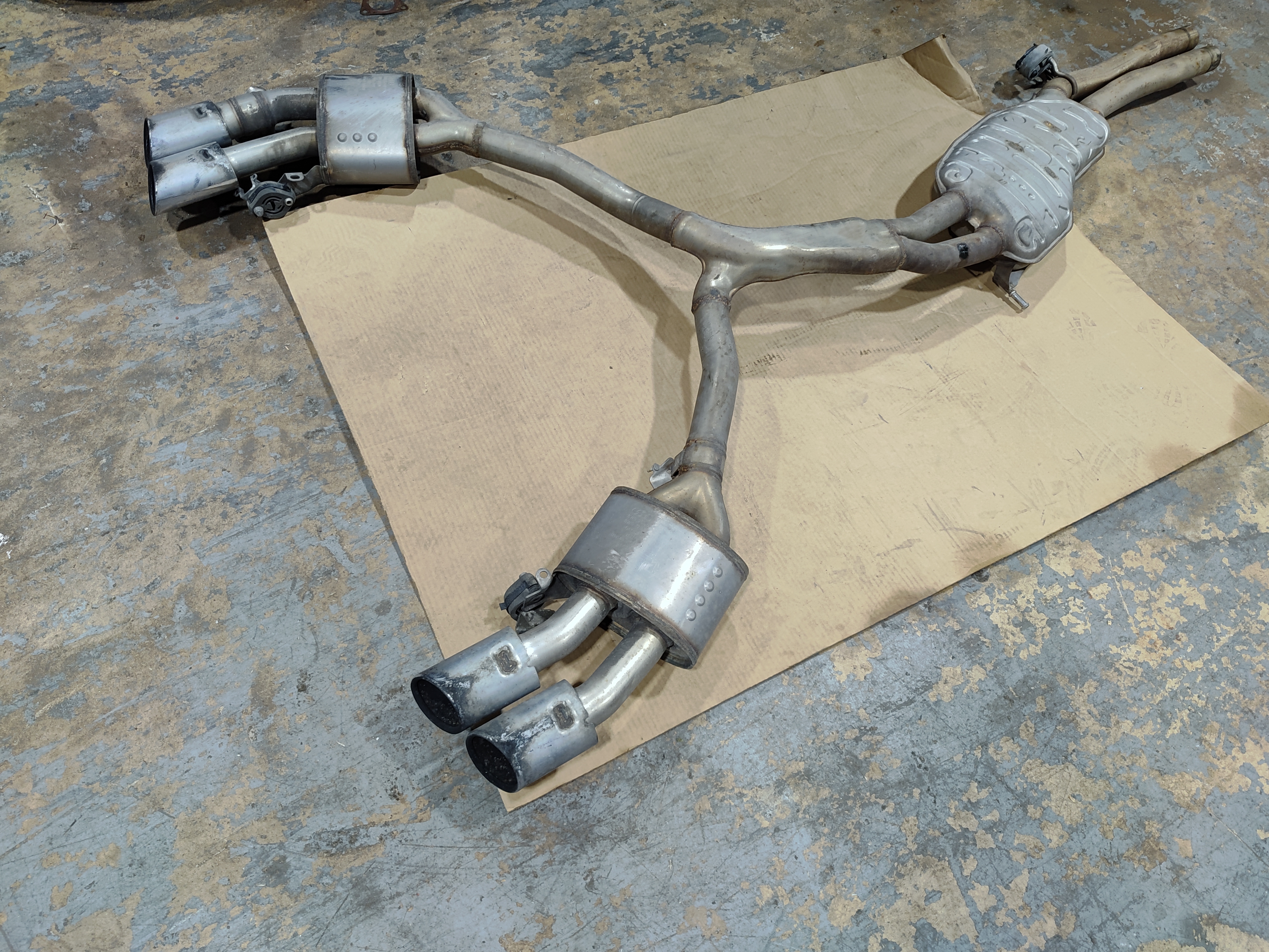2018-2024 Audi S5 Rear Exhaust Pipe & Muffler Assembly OEM