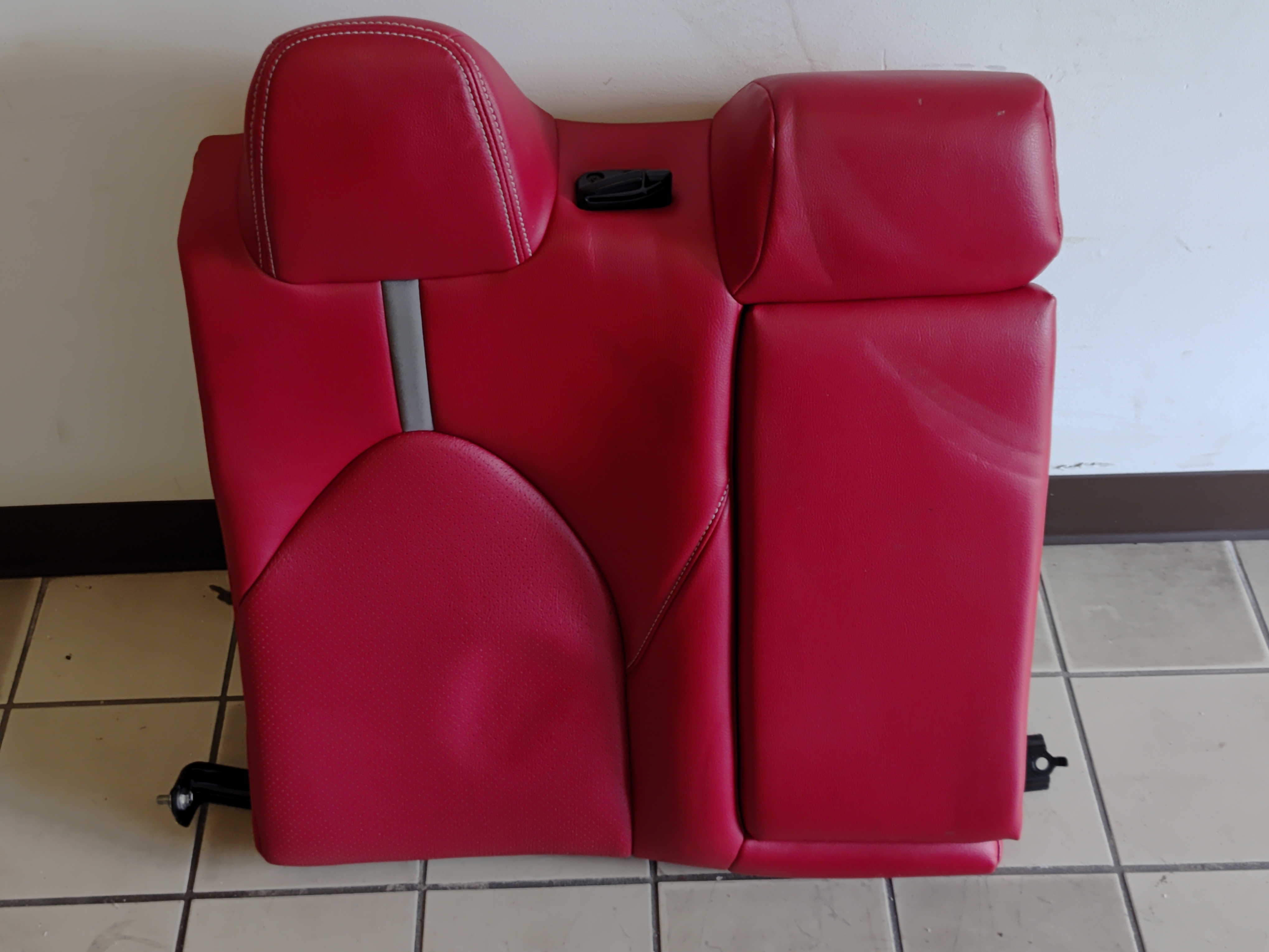 2018 Toyota Camry Rear Passenger Side Upper Back Seat w/Armrest Leather Red OEM