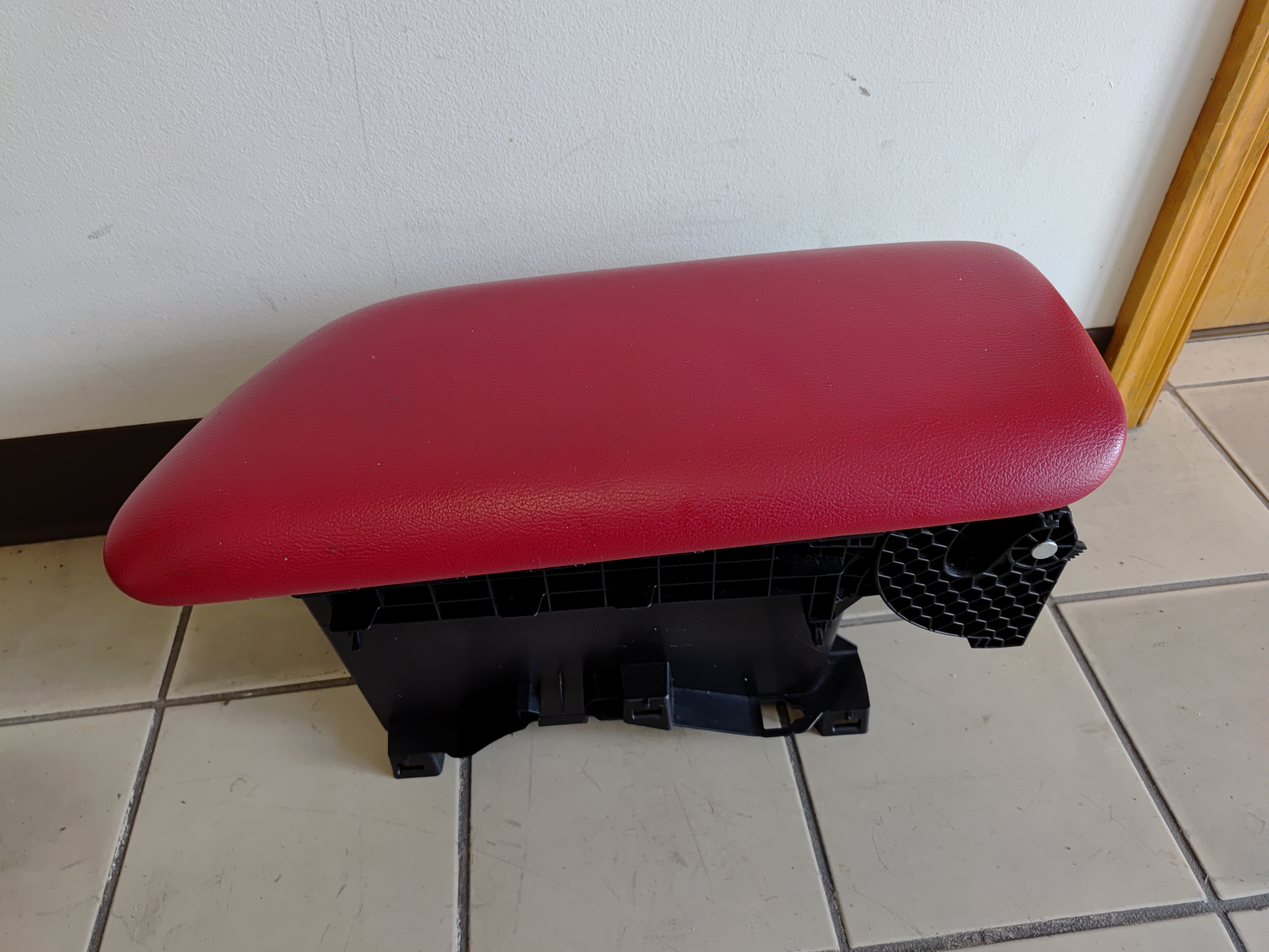 2018-2020 Toyota Camry Center Console Storage Box w/Armrest Leather Red OEM