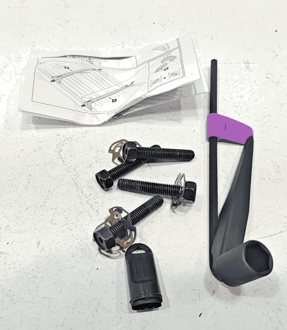 2019-2021 Toyota RAV4 Roof Rack Cross X Bar Torque Tool W/ Key & Bolt Set OEM