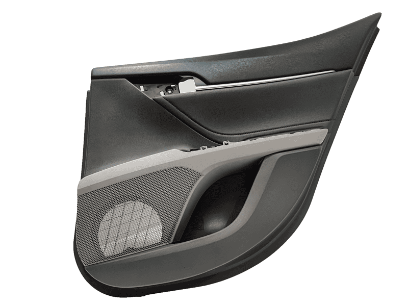 2018 Toyota Camry Rear Right Passenger Door Trim Panel w/Leather Gray OEM