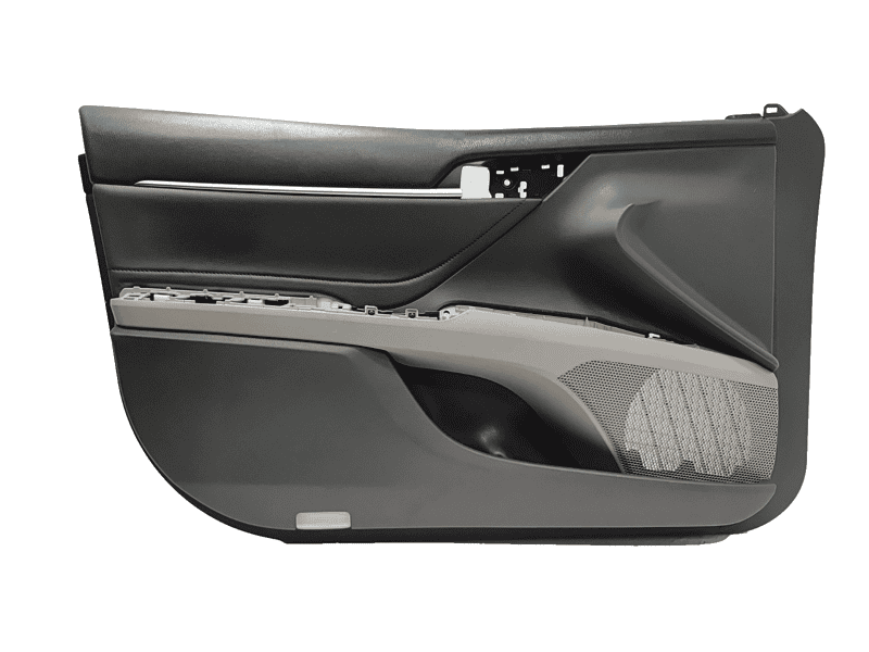 2018 Toyota Camry Front Left Driver Door Trim Panel Leather Gray OEM
