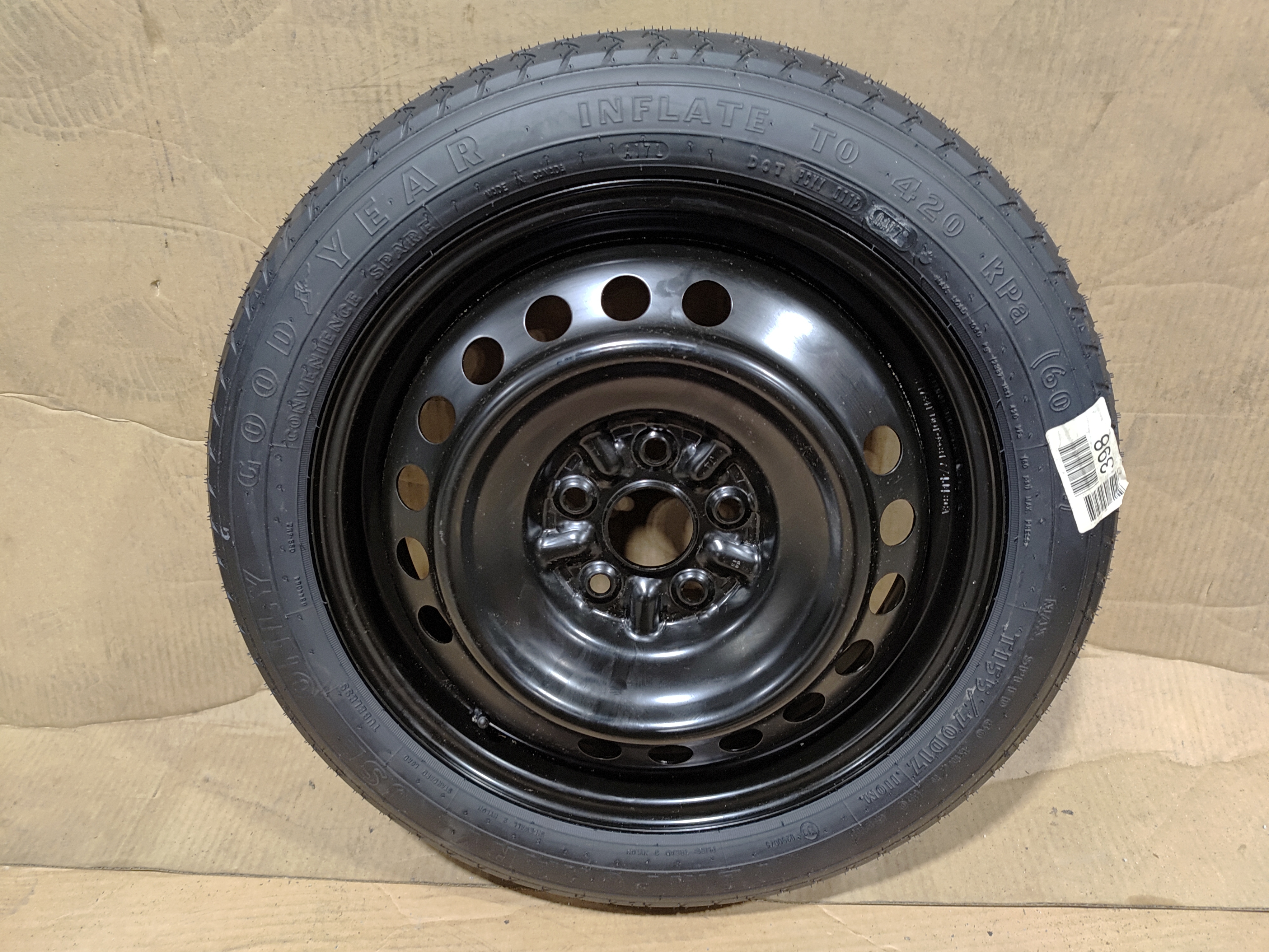2018-2025 TOYOTA CAMRY 17 INCH EMERGENCY SPARE TIRE WHEEL 155/70/R17 OEM