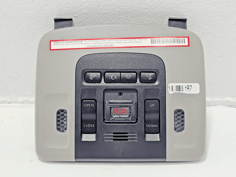 2018-2020 TOYOTA CAMRY ROOF OVERHEAD CONSOLE DOME LIGHT LAMP SWITCH GRAY OEM