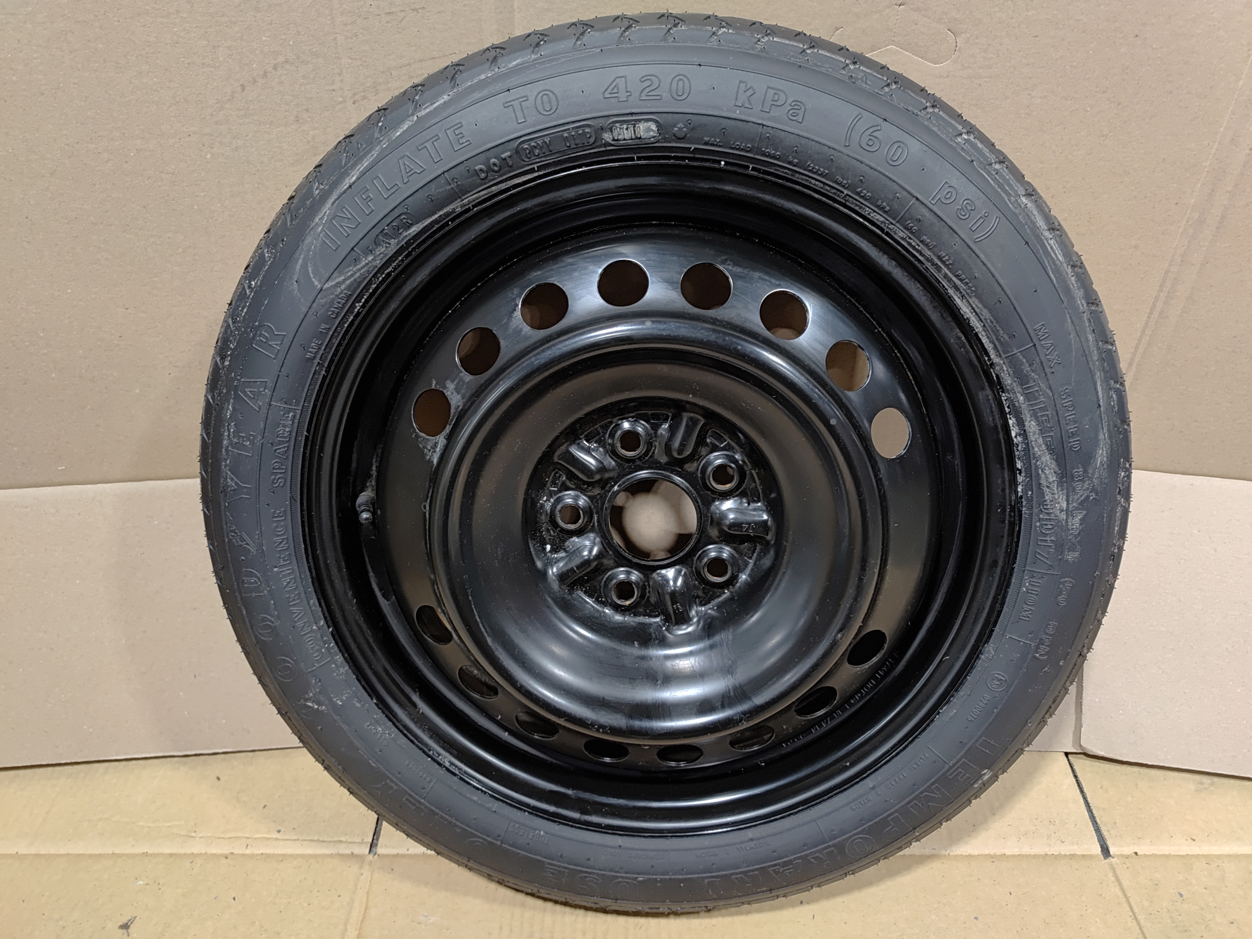 2018-2025 TOYOTA CAMRY 17 INCH EMERGENCY SPARE TIRE WHEEL 155/70/R17 OEM