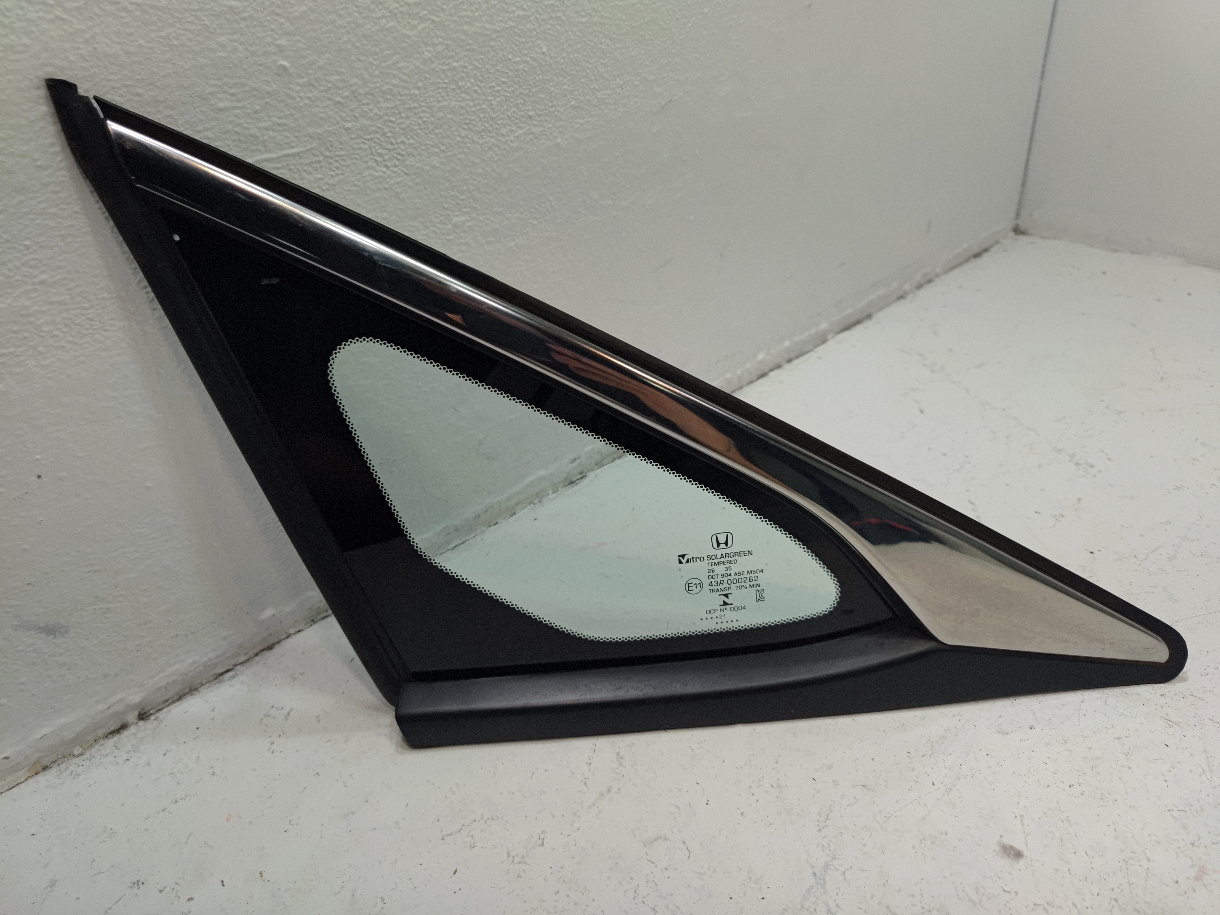 2016-2021 Honda Civic Rear Left Driver Side Quarter Window Glass OEM