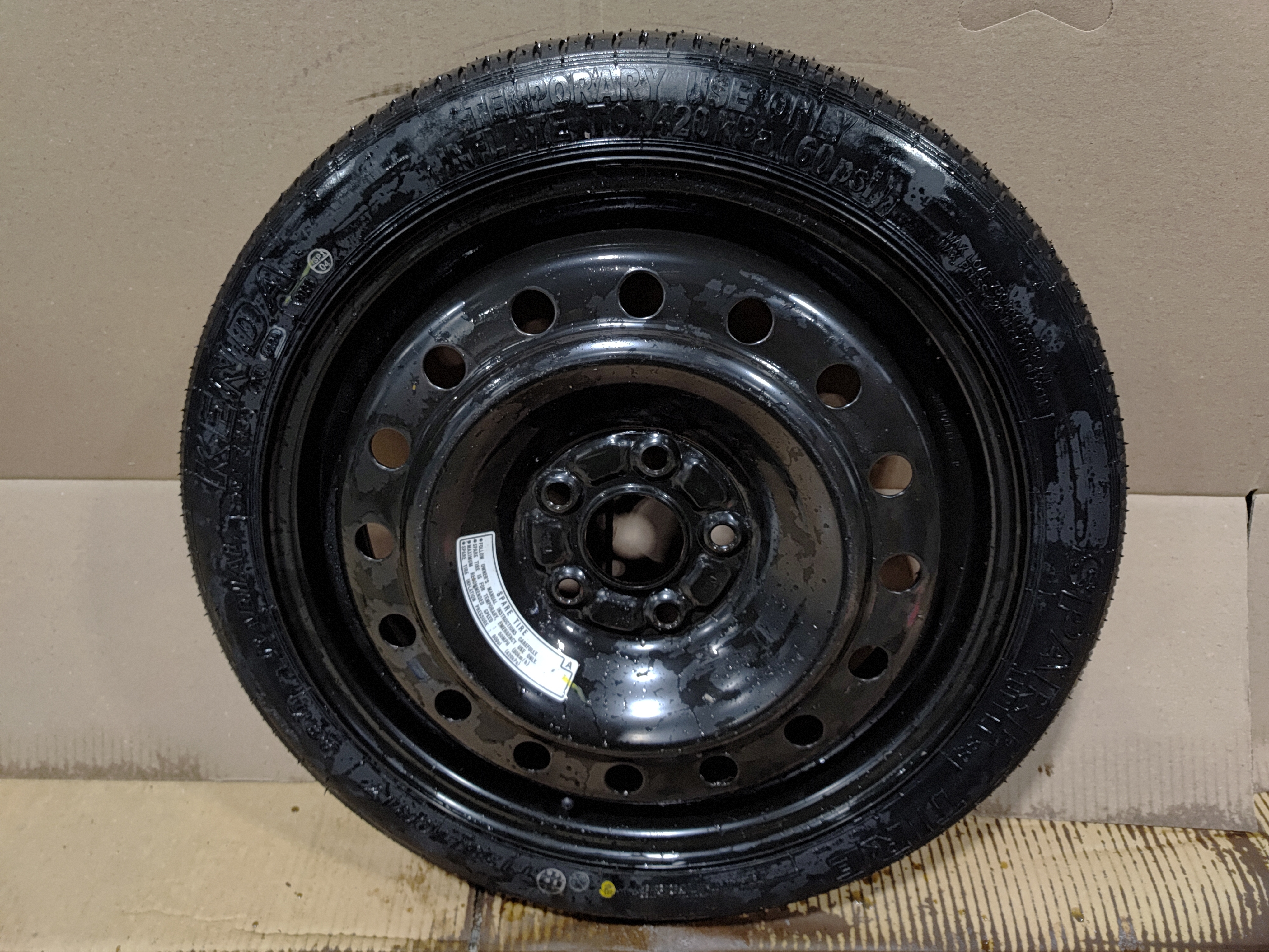 HONDA CIVIC SPARE TIRE WHEEL RIM HOLA 125/70 R17 2017-2021 OEM