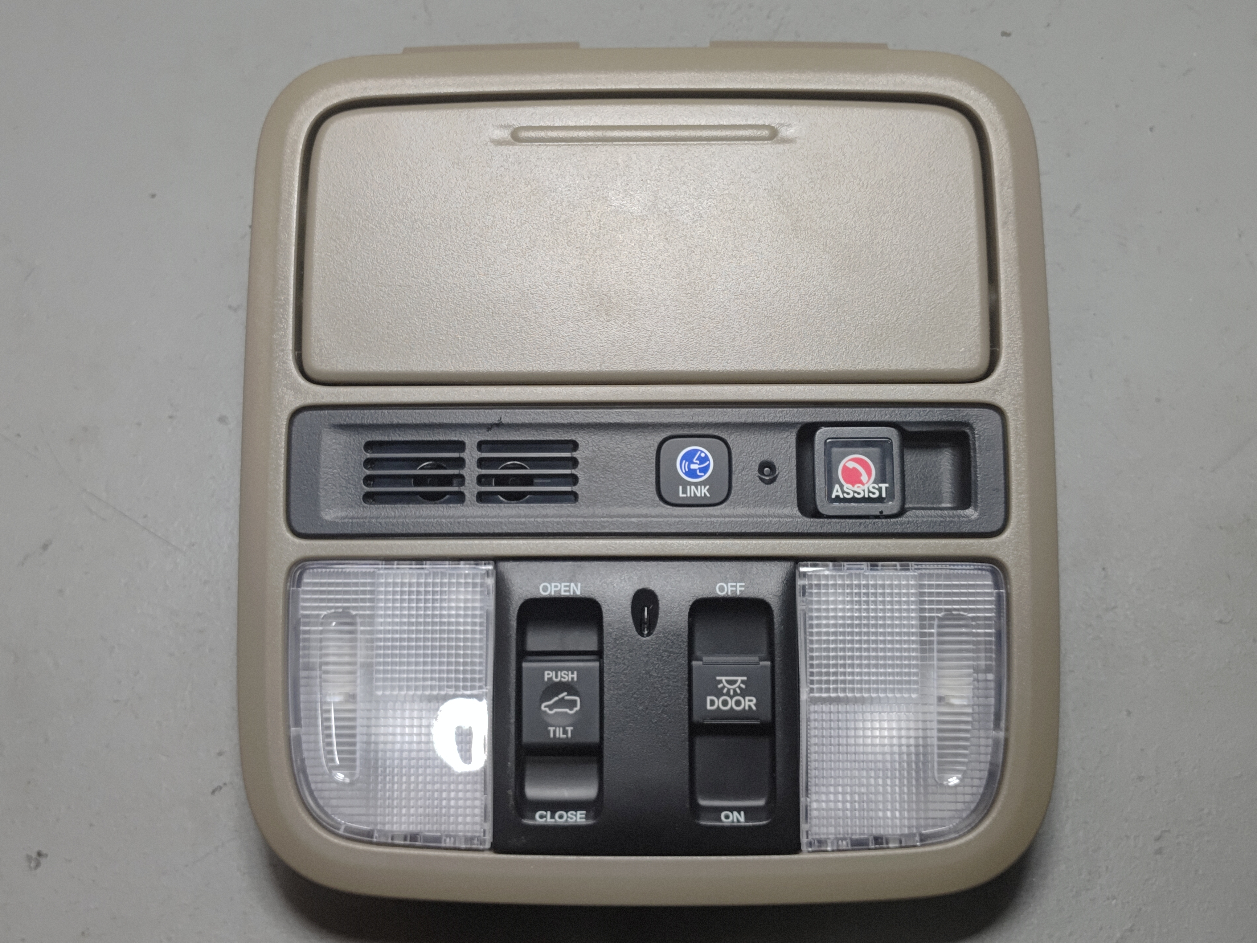 Roof Overhead Console Dome Light Lamp Honda Pilot beige 2016-2022 OEM