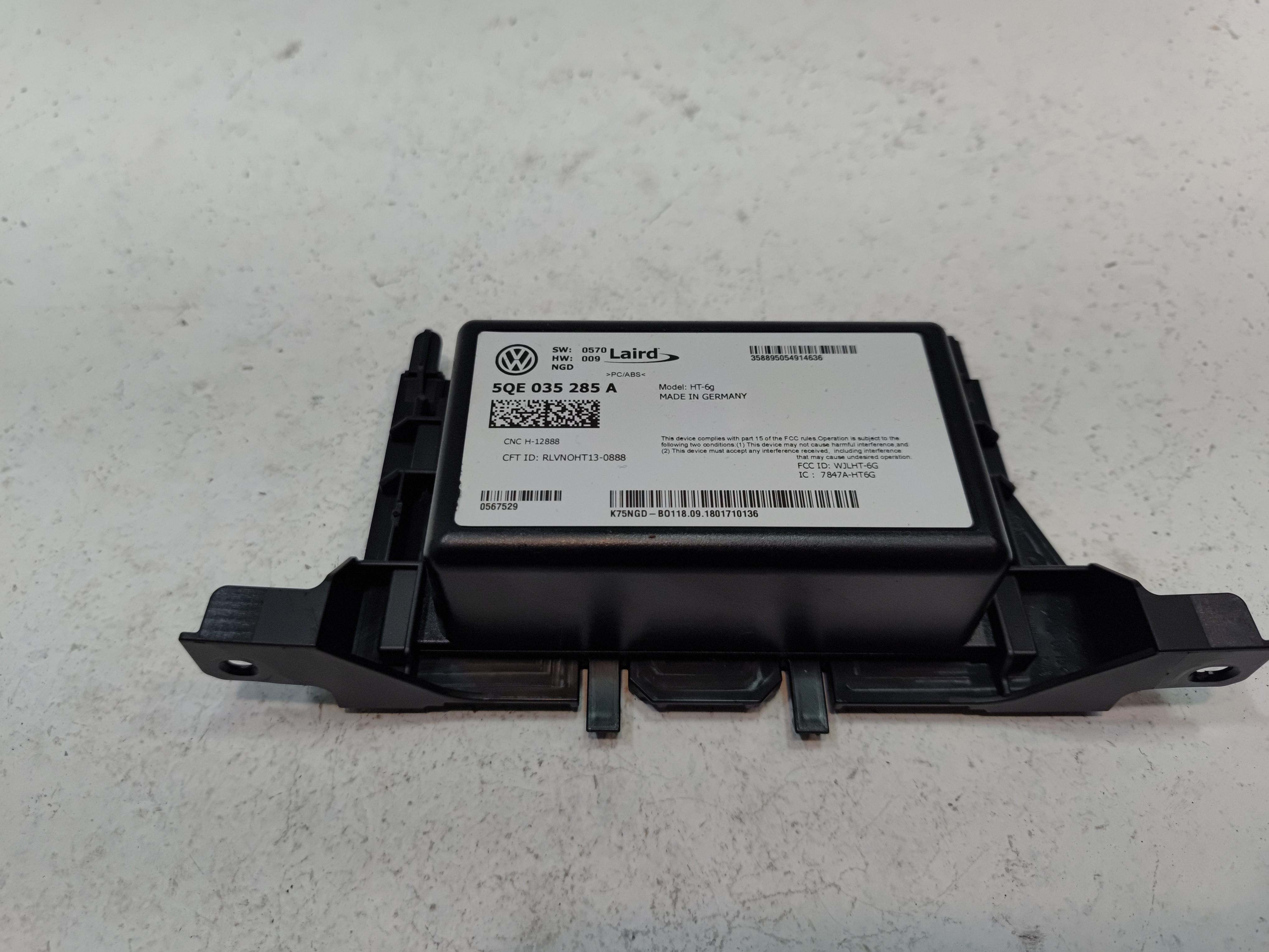 2018 - 2020 VOLKSWAGEN ATLAS COMMUNICATION ONLINE SERVICES CONTROL MODULE OEM