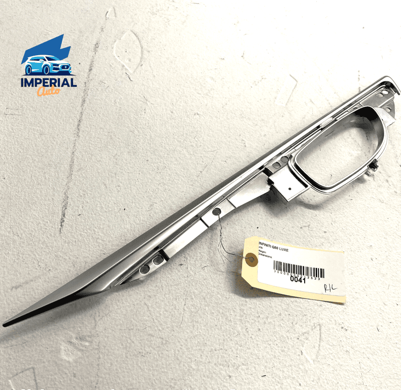 2014-2020 INFINITI Q50 REAR DRIVER DOOR INTERIOR PANEL HANDLE BEZEL TRIM OE