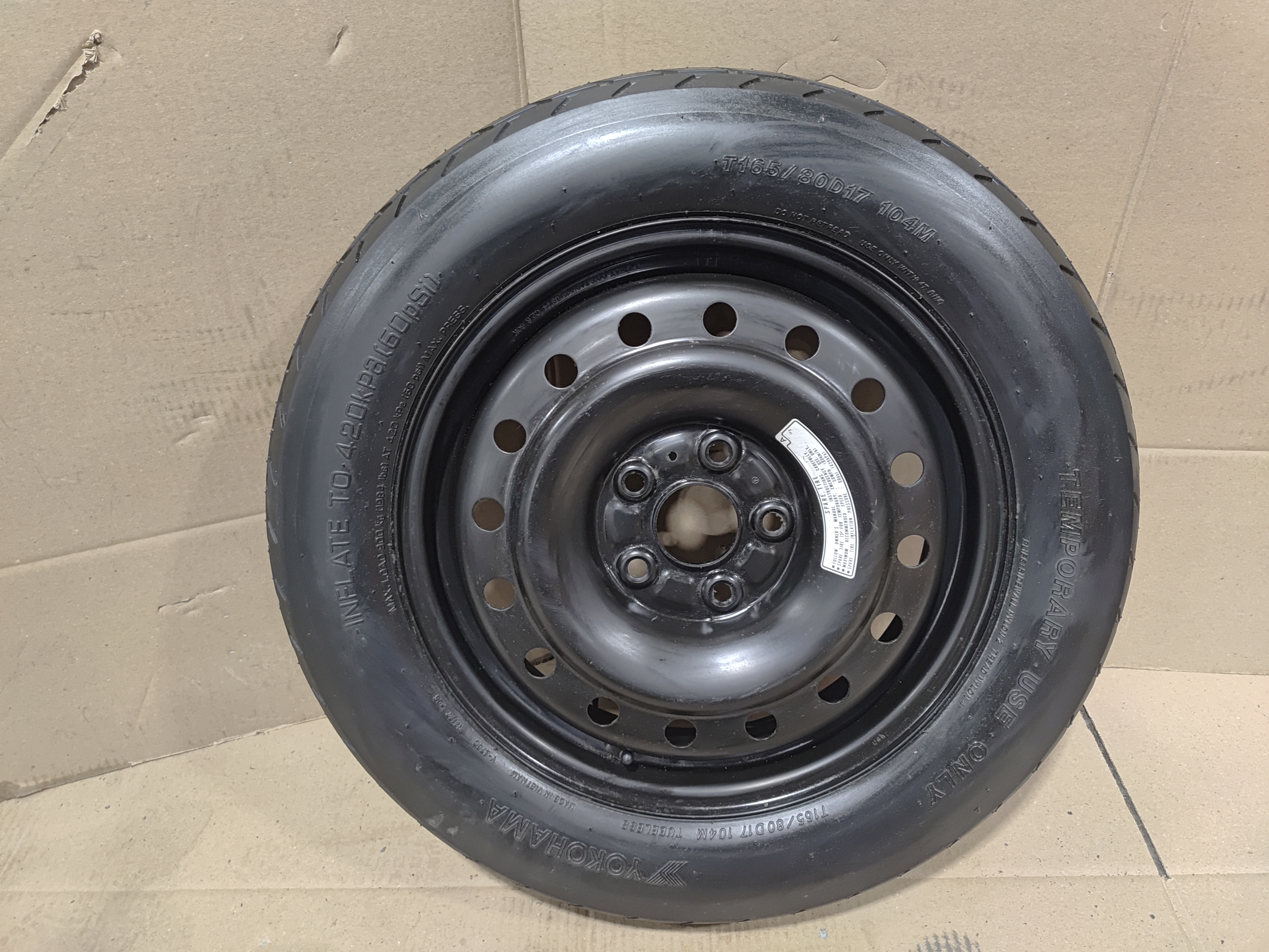 2017-2020 ACURA MDX SPARE EMERGENCY WHEEL RIM TIRE 165/80/R17 OEM
