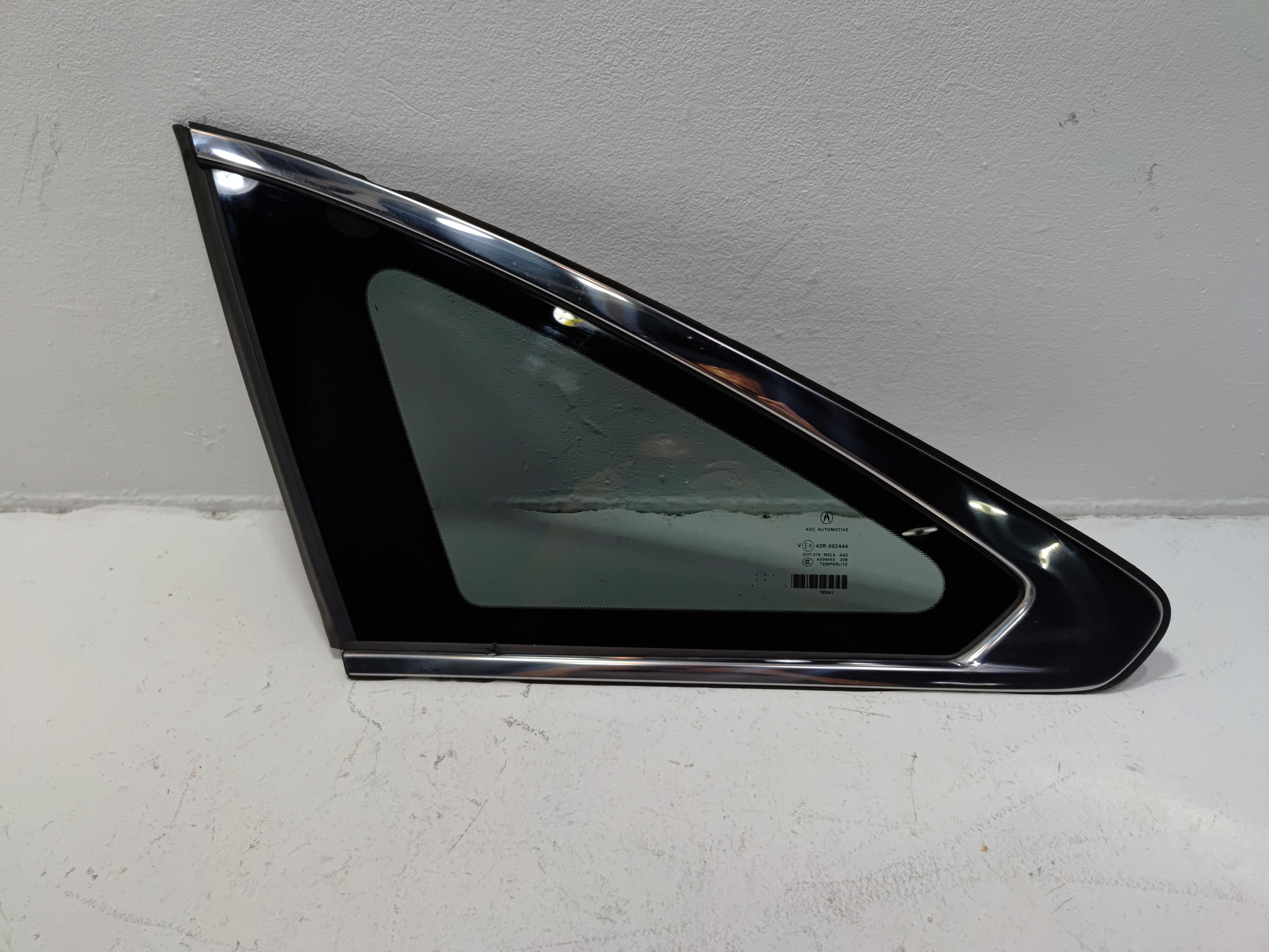 2017-2020 ACURA MDX REAR LEFT DRIVER SIDE QUARTER WINDOW GLASS OEM