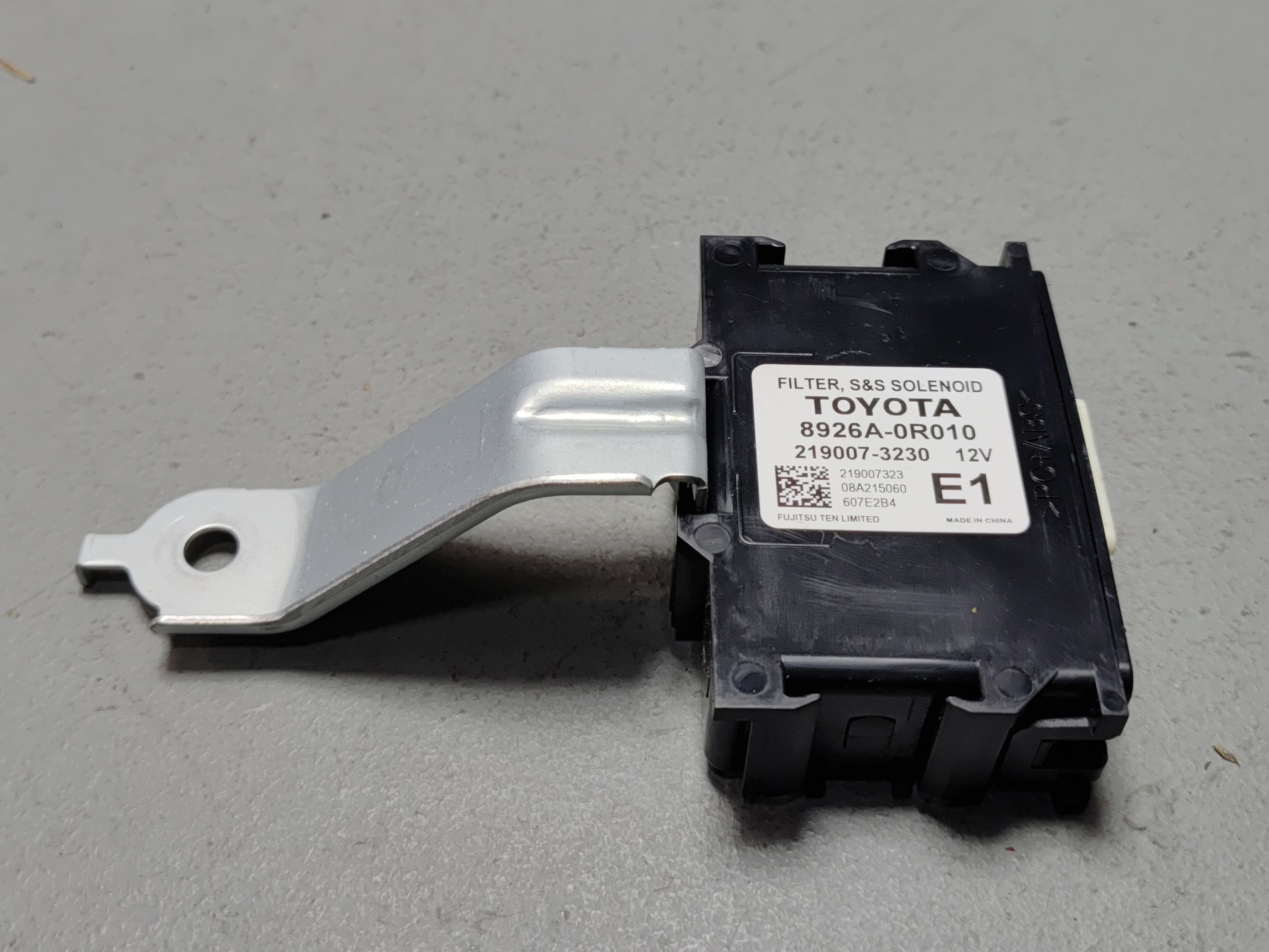 2019-2024 TOYOTA RAV4 LE ENGINE START STOP SOLENOID FILTER MODULE W/BRACKET OEM