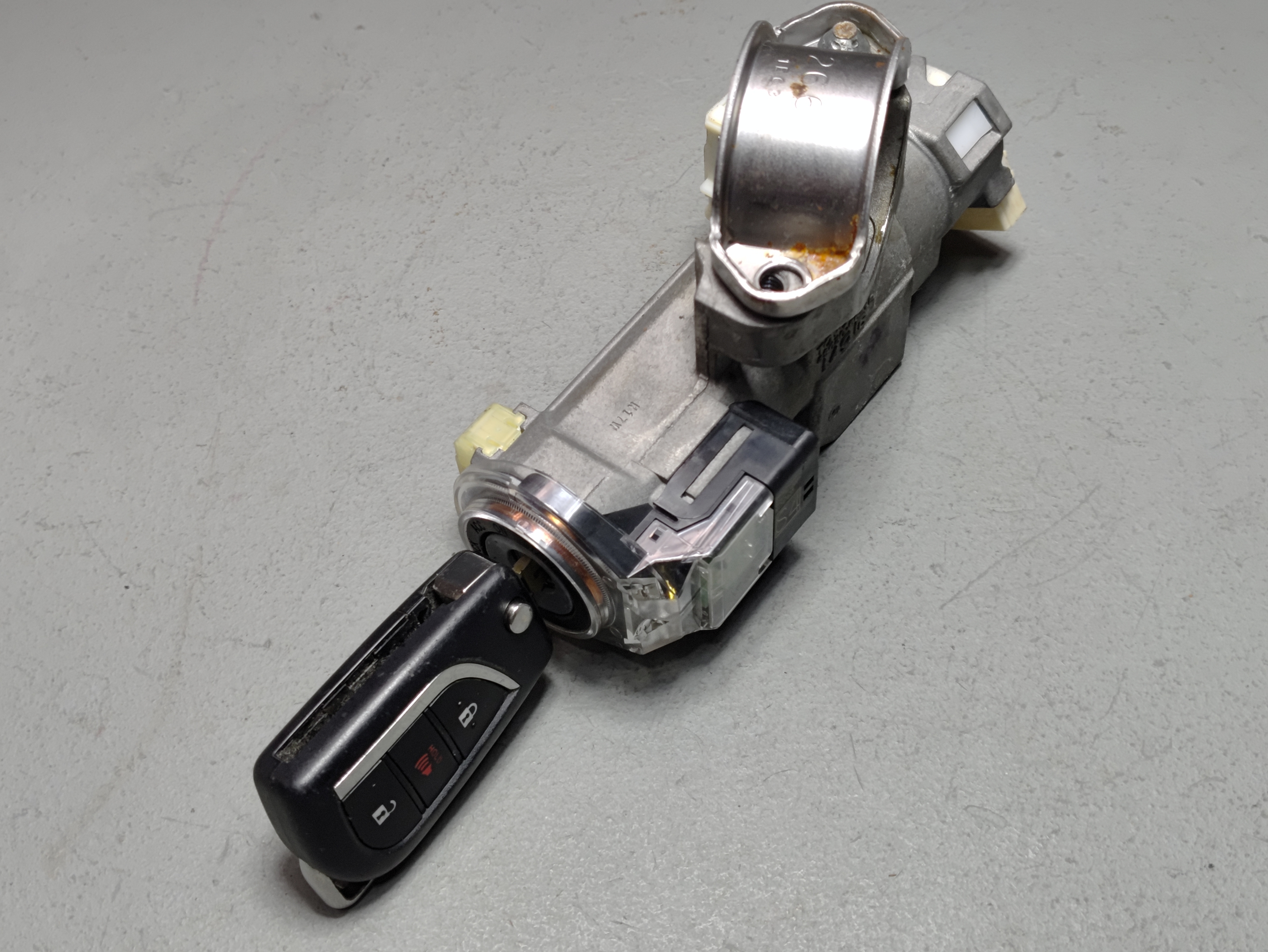 2019-2025 TOYOTA RAV4 STEERING COLUMN IGNITION SWITCH LOCK W/KEY ASSEMBLY OEM