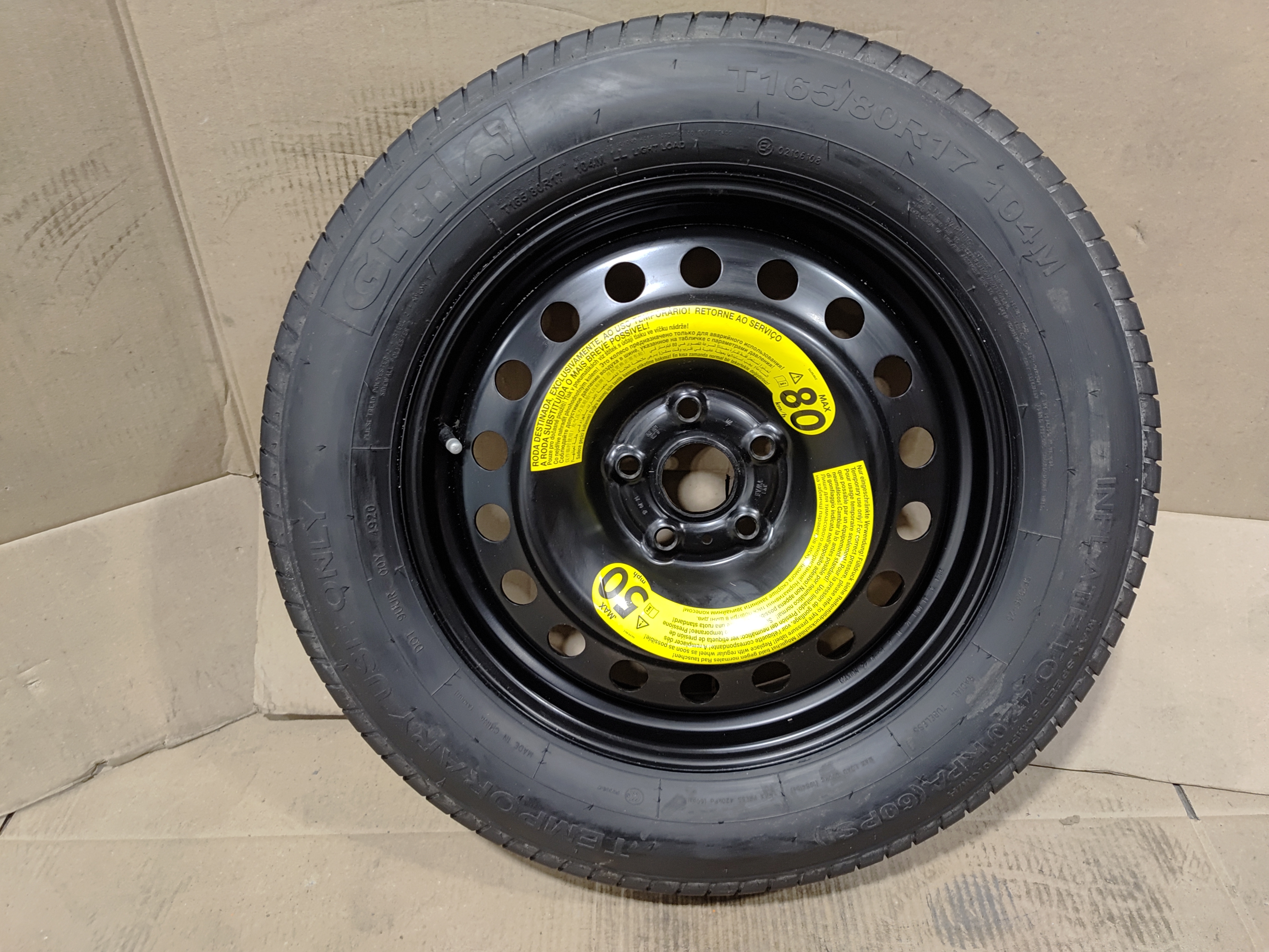 2018-2024 Volkswagen Atlas Spare Donut Tire Wheel Rim R17 165/80 OEM