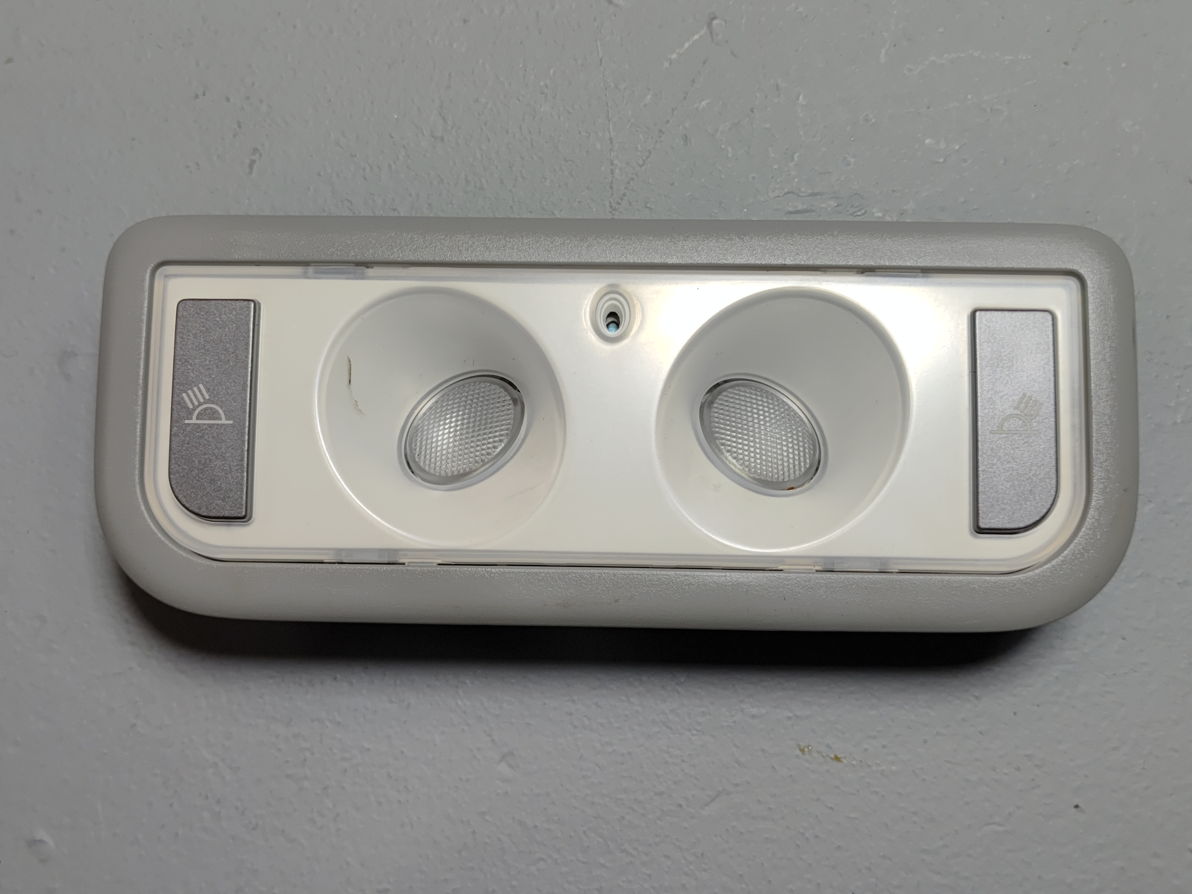 2014-18 ACURA MDX TLX REAR OVERHEAD DOME LIGHT READING MAP LAMP NH802L GRAY OEM