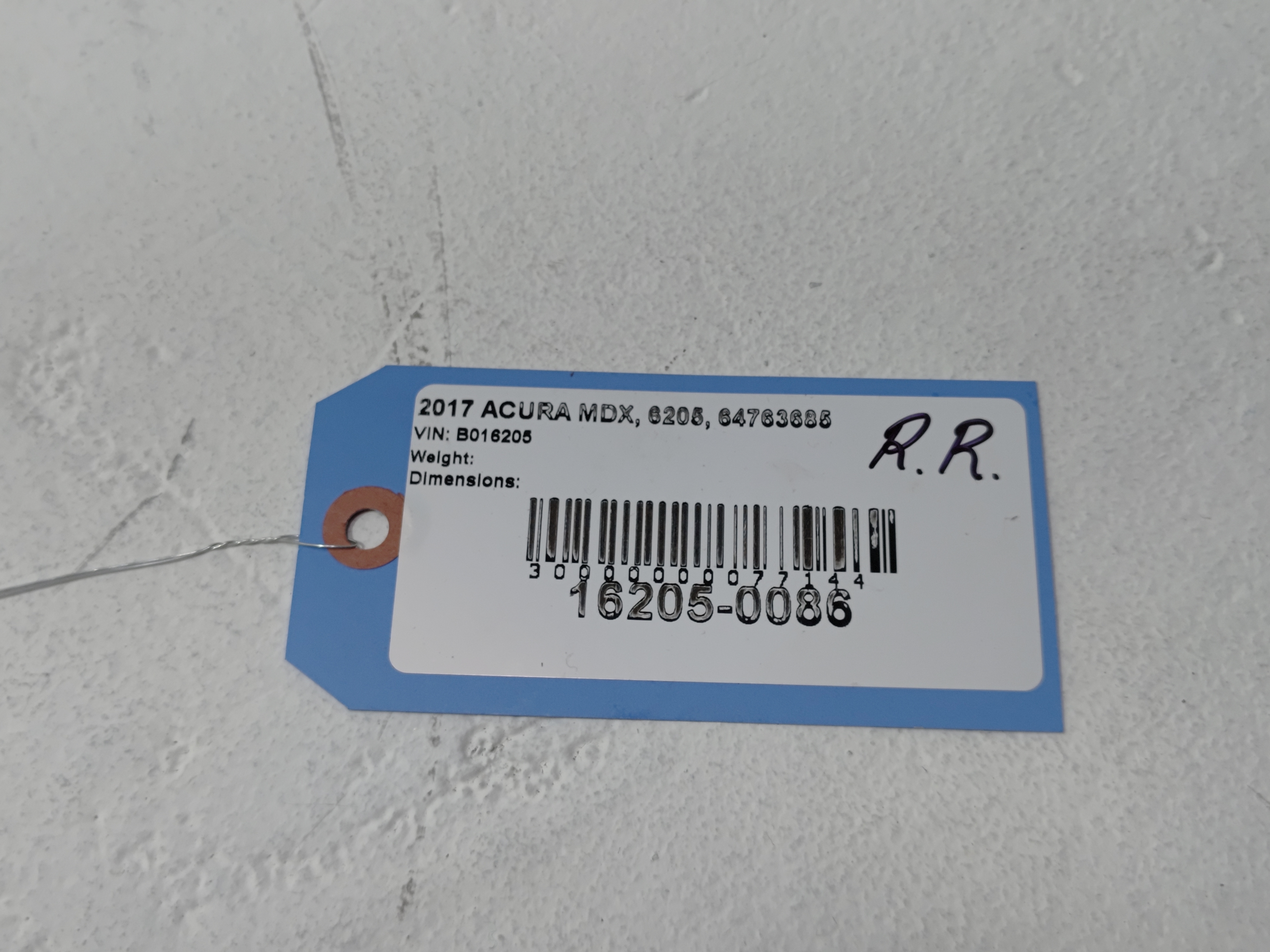 2014-2020 ACURA MDX REAR BUMPER RIGHT PASSENGER SIDE MOUNT SUPPORT BRACKET OEM