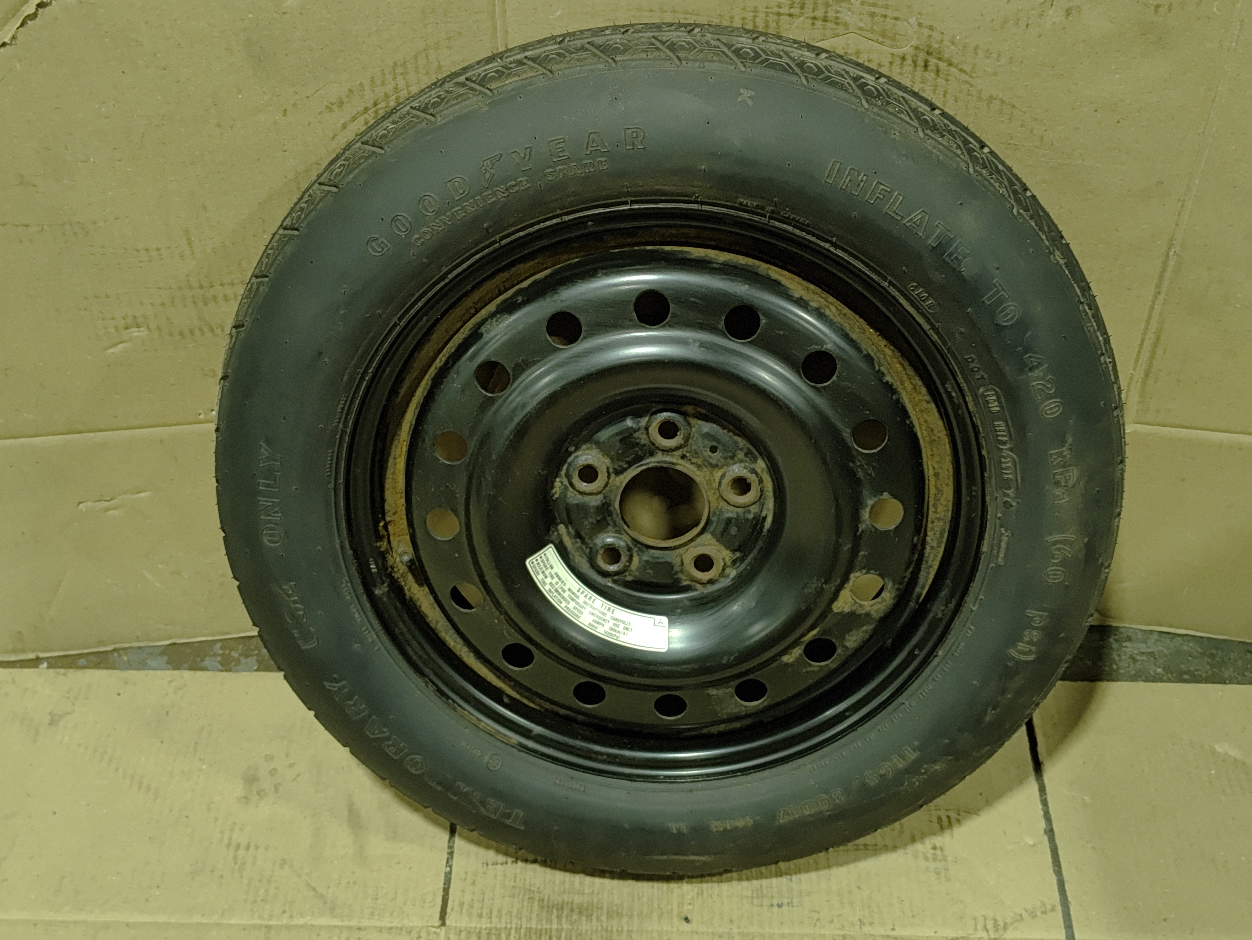 2017-2020 Acura MDX Emergency Wheel Rim R17 165/80 OEM