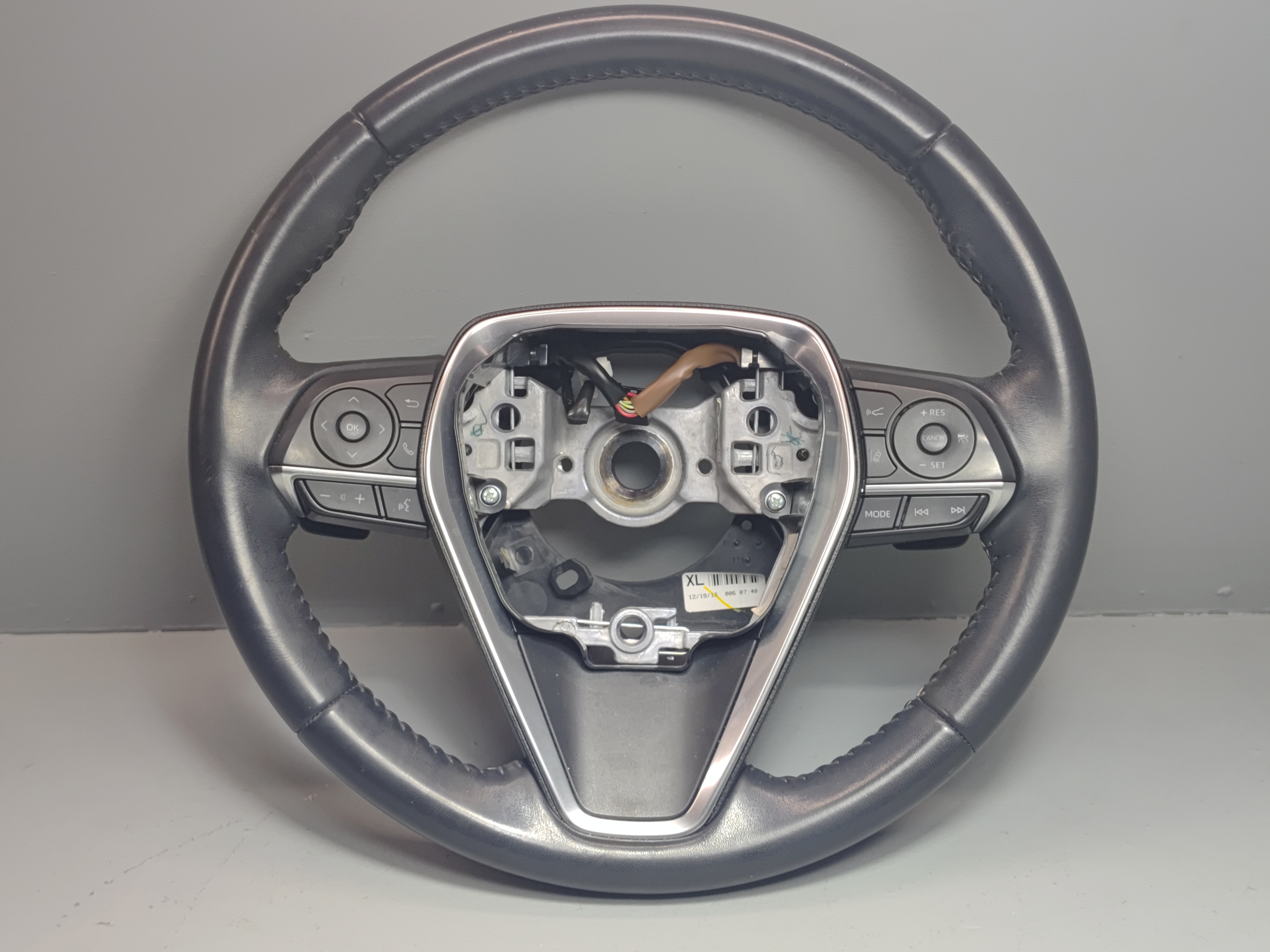 2018-2024 Toyota Camry Multifunctional Steering Wheel Leather Black OEM