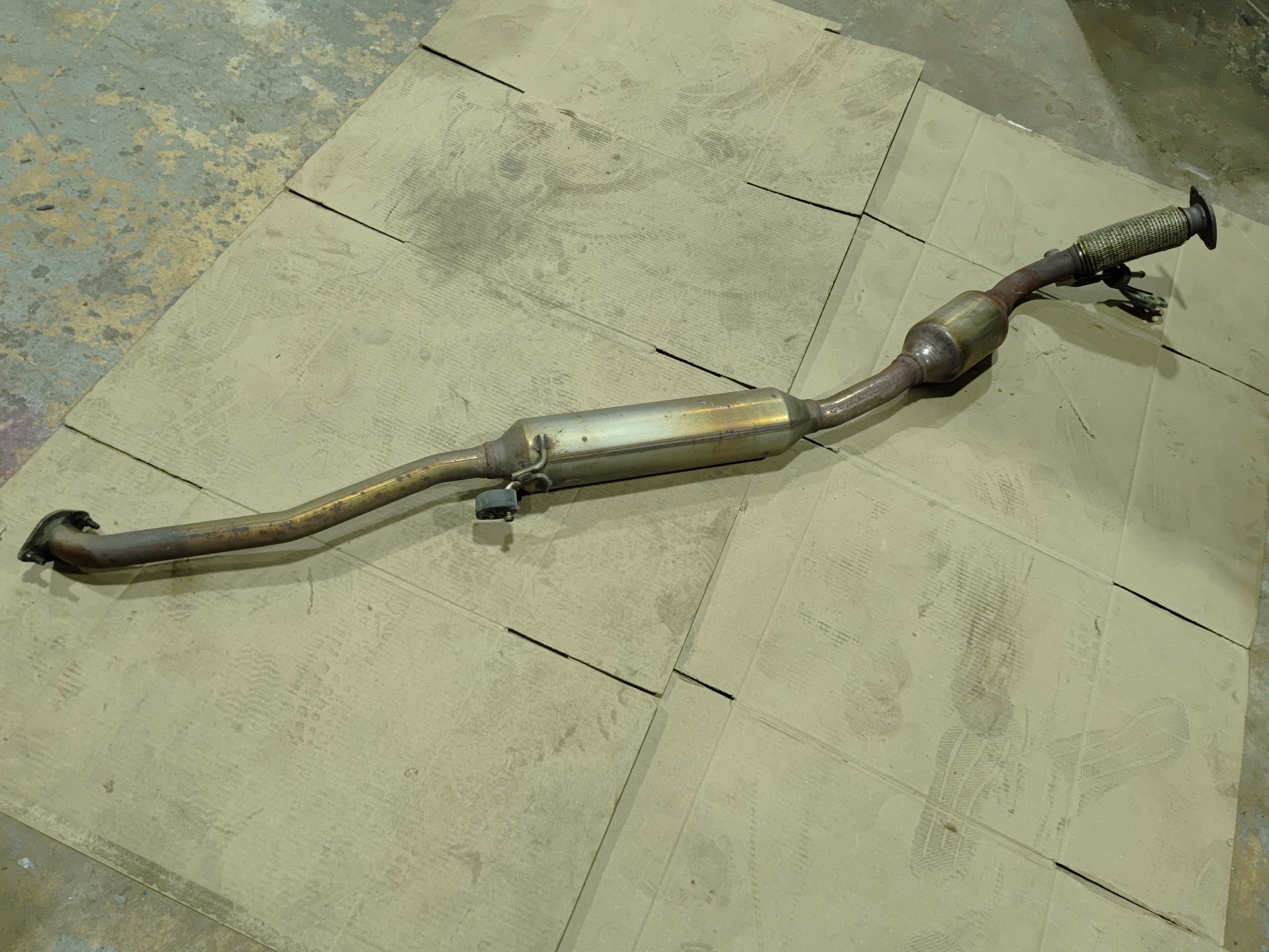 2019 - 2022 TOYOTA RAV4 HYBRID AWD ENGINE EXHAUST SYSTEM FRONT PIPE LINE OEM