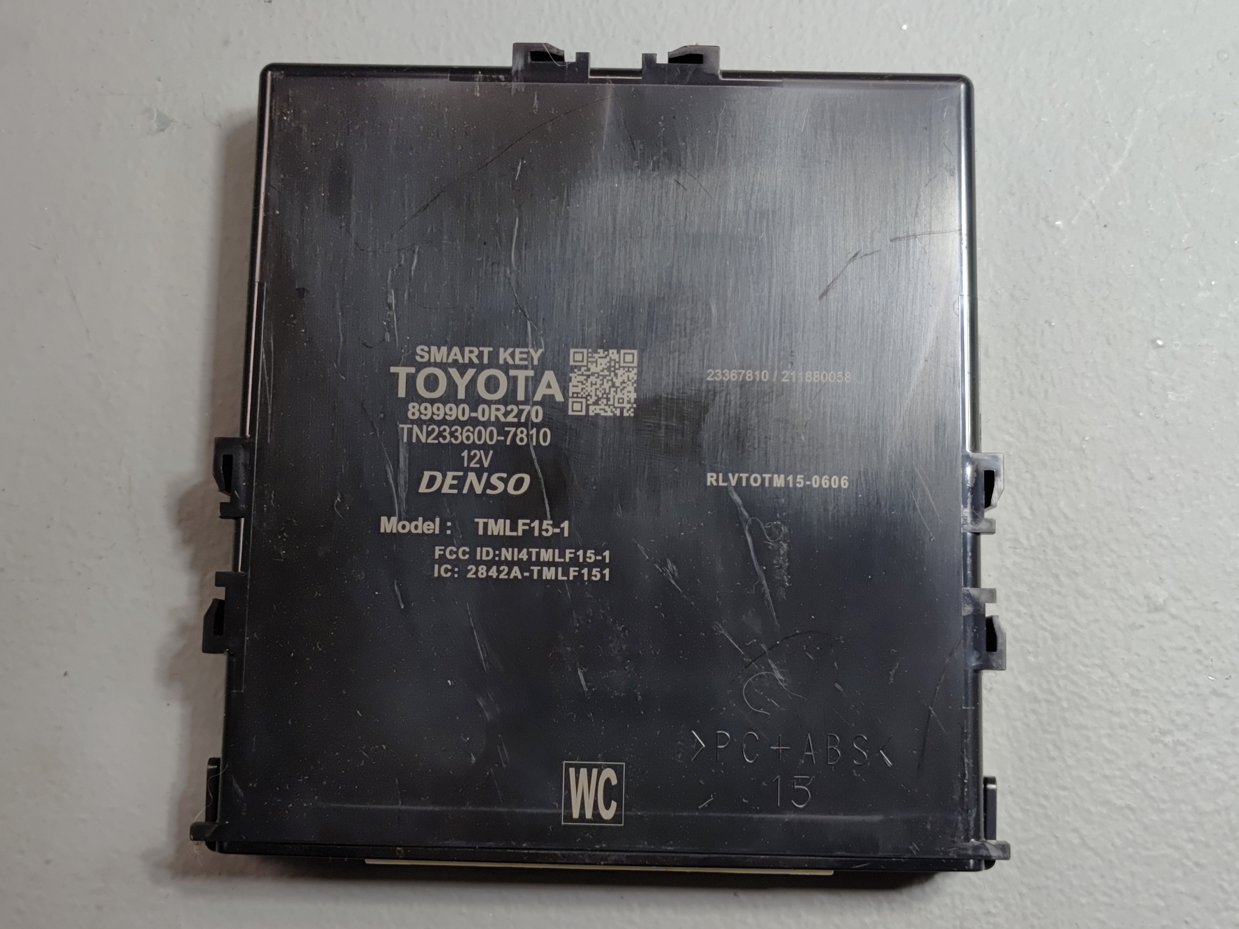 2021 TOYOTA RAV4 HYBRID A25AFXS SMART KEY KEYLESS ENTRY CONTROL MODULE  OEM