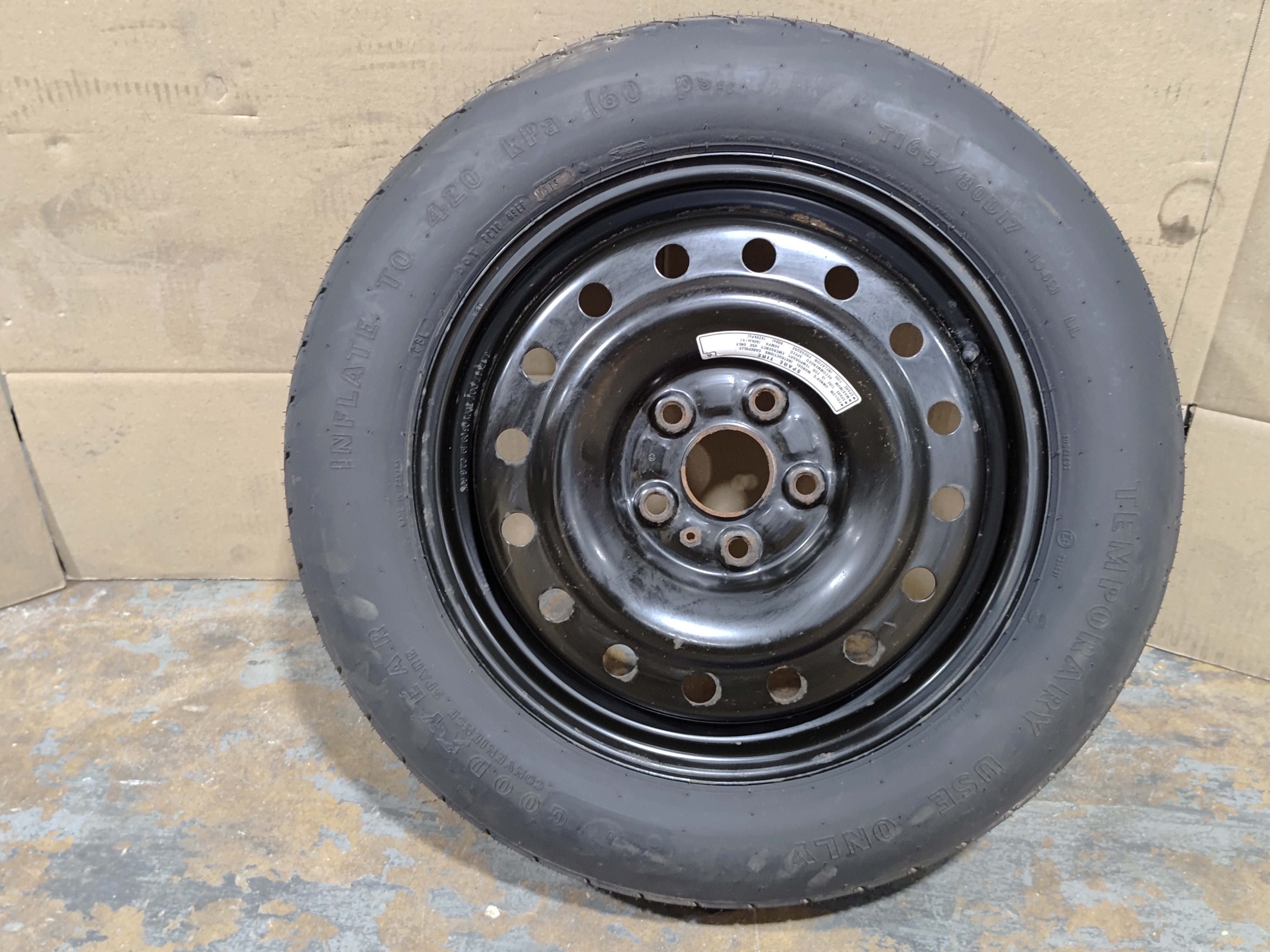 2019-2025 Honda Passport Spare Tire Wheel GOODYEAR 165/80D17 104M 17x4 OEM